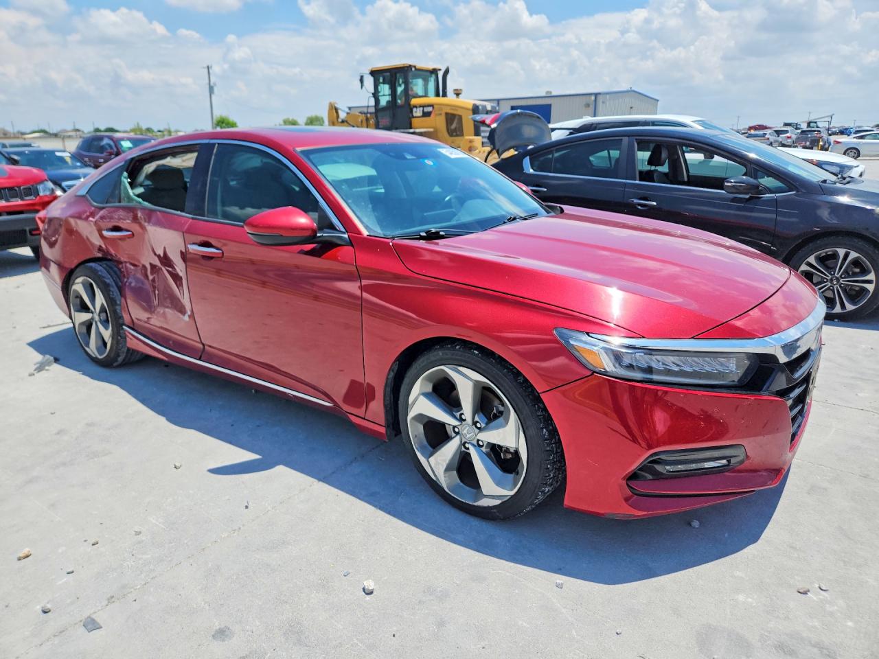 2018 Honda Accord Touring Red vin: 1HGCV1F90JA183262