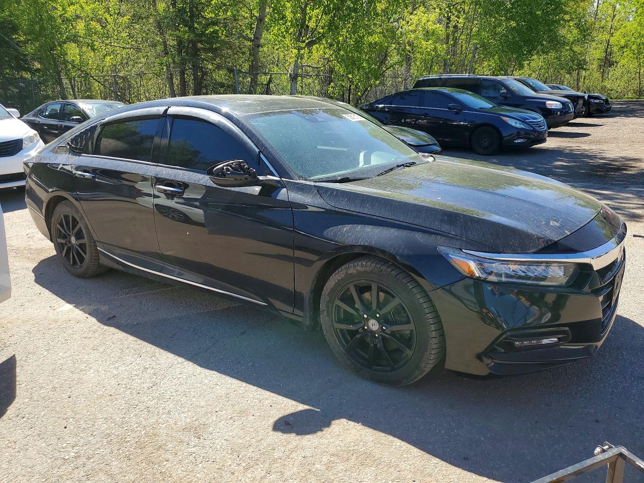 2019 Honda Accord Touring Black vin: 1HGCV1F97KA802120