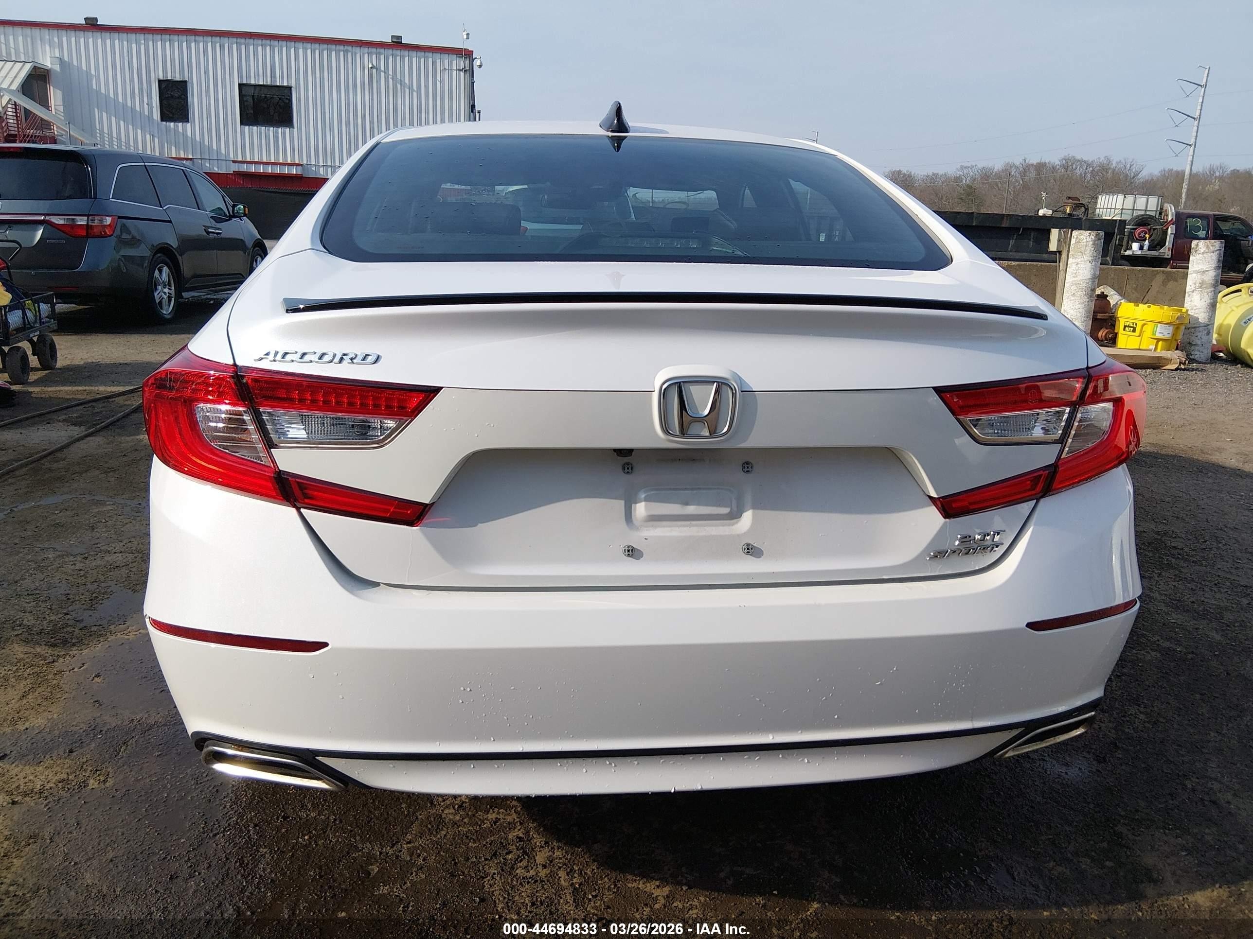 2021 Honda Accord Sport 2.0t Белый vin: 1HGCV2F31MA020626