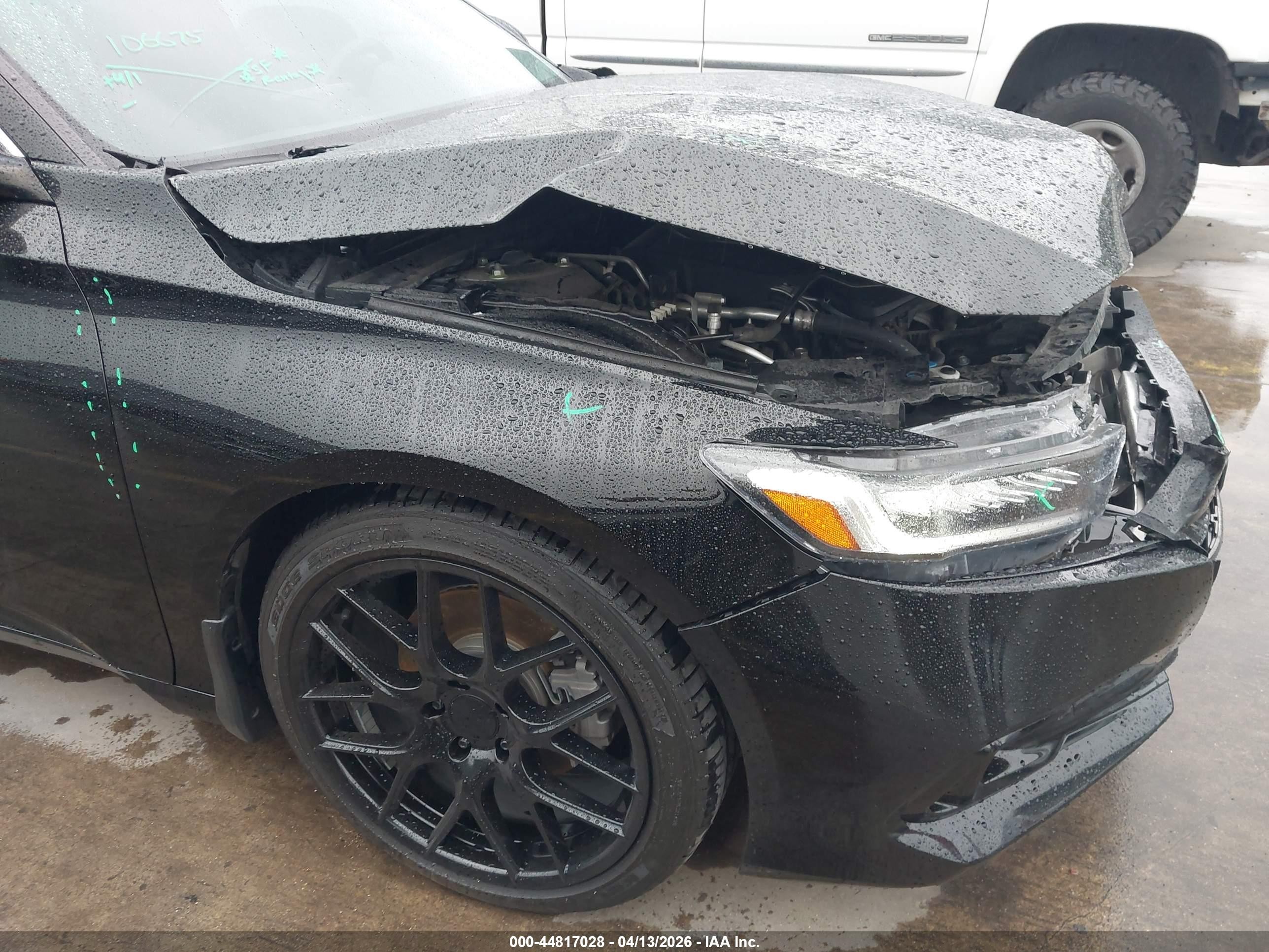 2022 Honda Accord Sport 2.0t Black vin: 1HGCV2F31NA017839