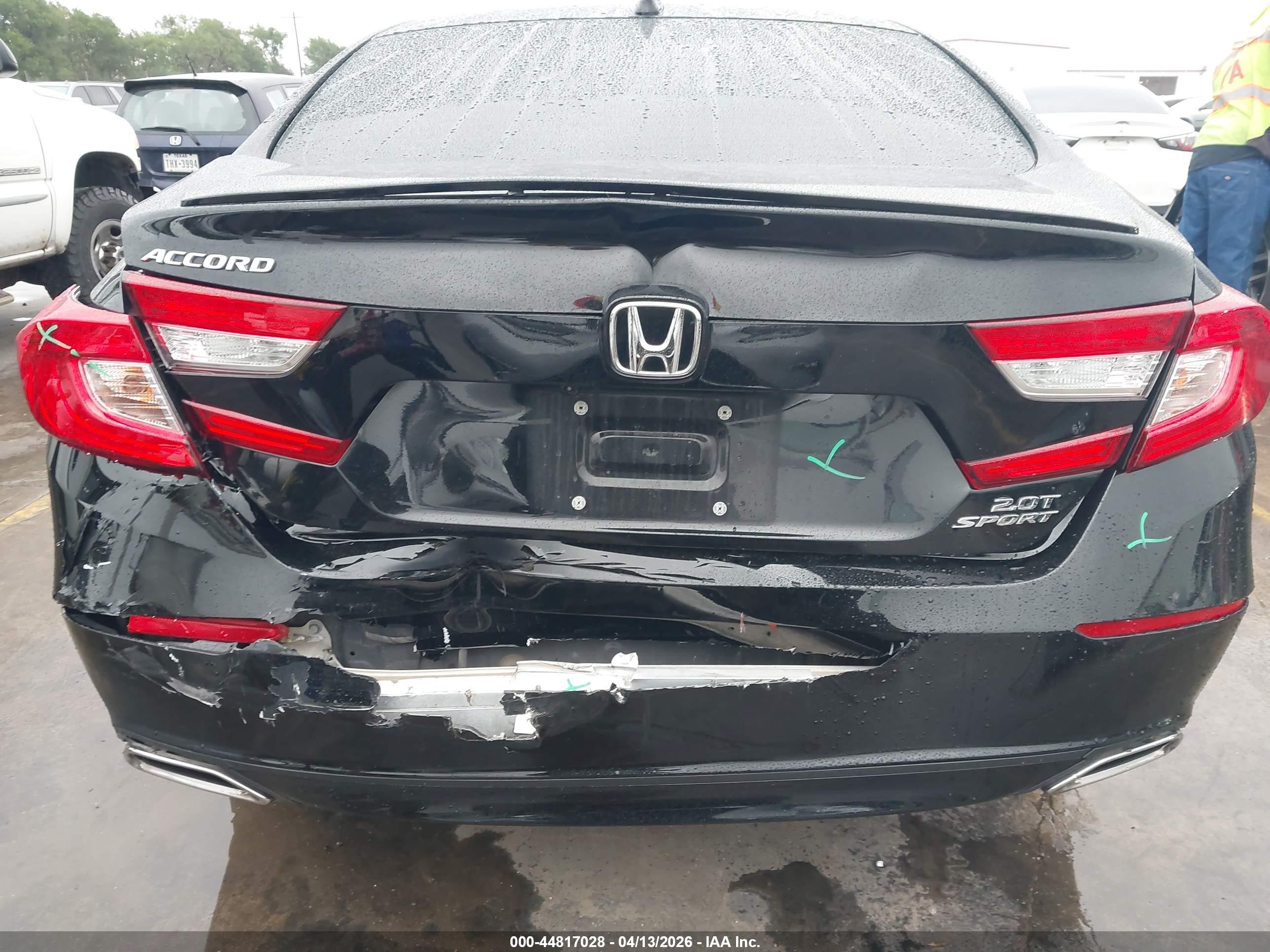 2022 Honda Accord Sport 2.0t Black vin: 1HGCV2F31NA017839
