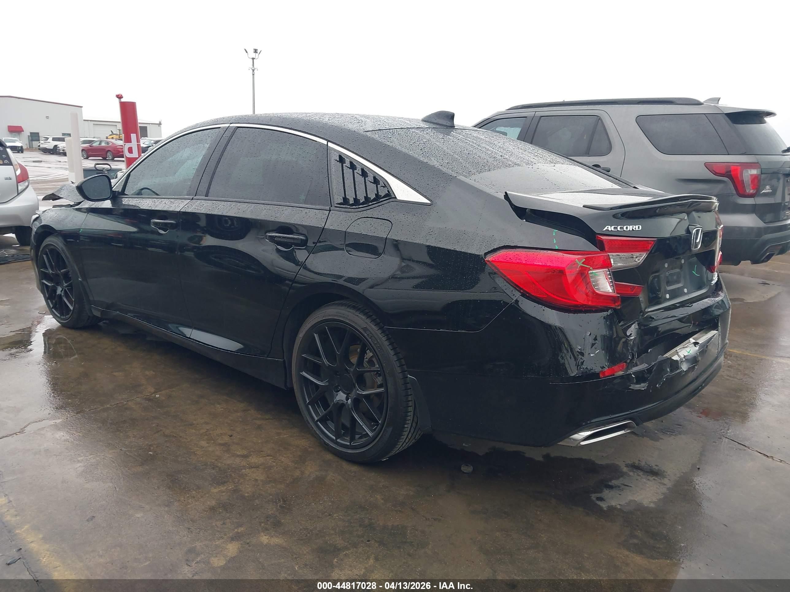 2022 Honda Accord Sport 2.0t Black vin: 1HGCV2F31NA017839