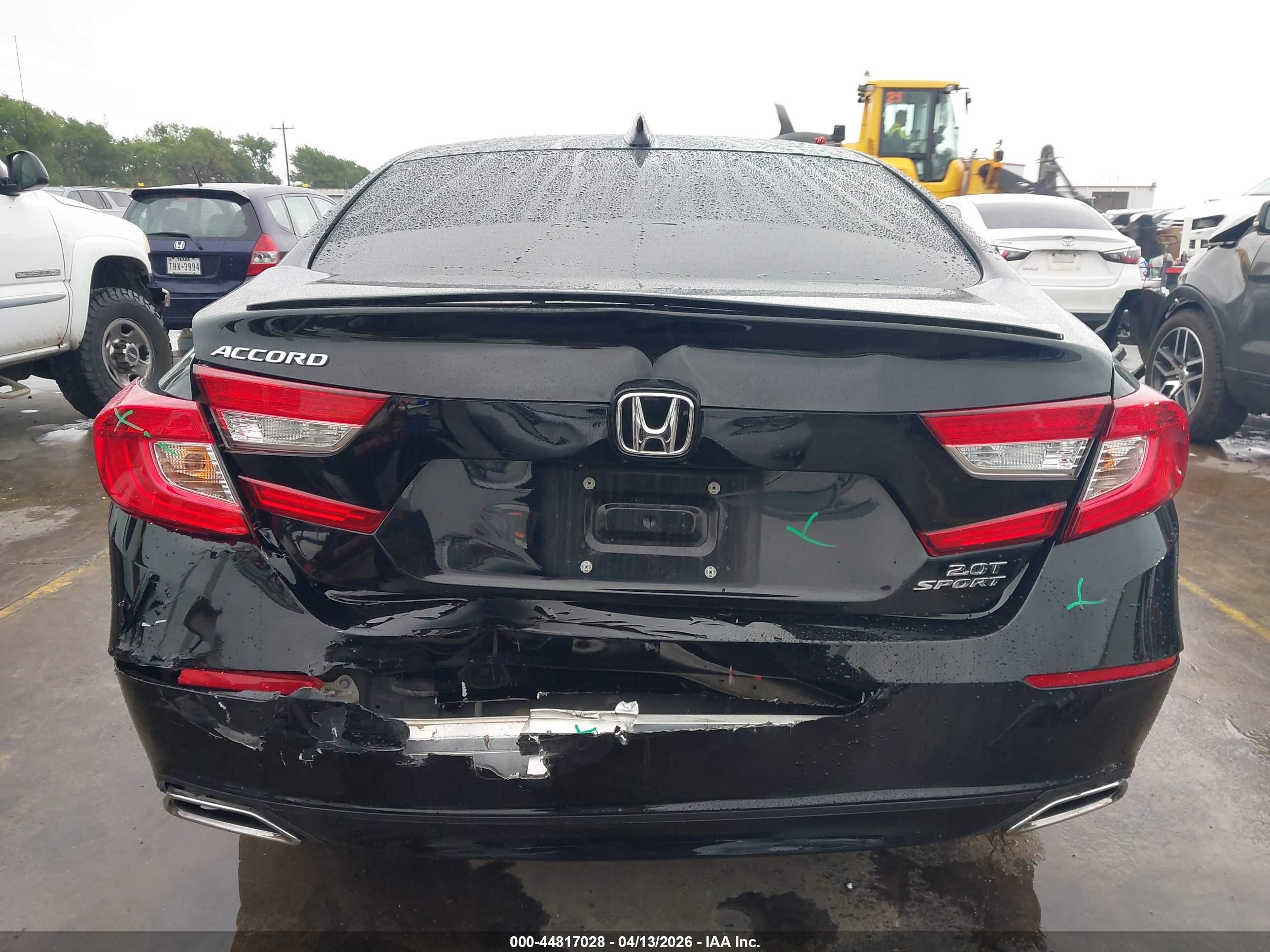 2022 Honda Accord Sport 2.0t Black vin: 1HGCV2F31NA017839