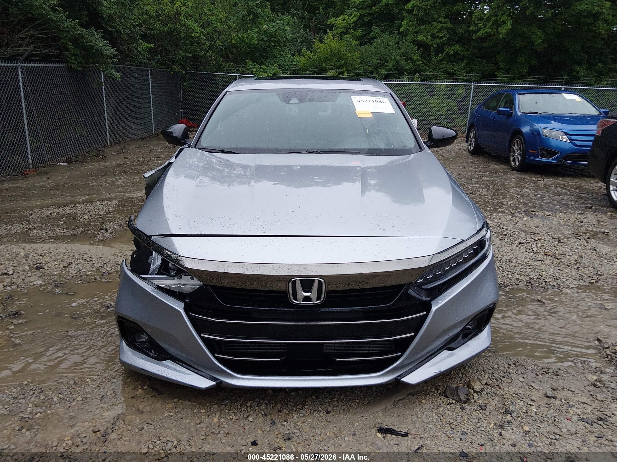 2022 Honda Accord Sport 2.0t Silver vin: 1HGCV2F31NA019784