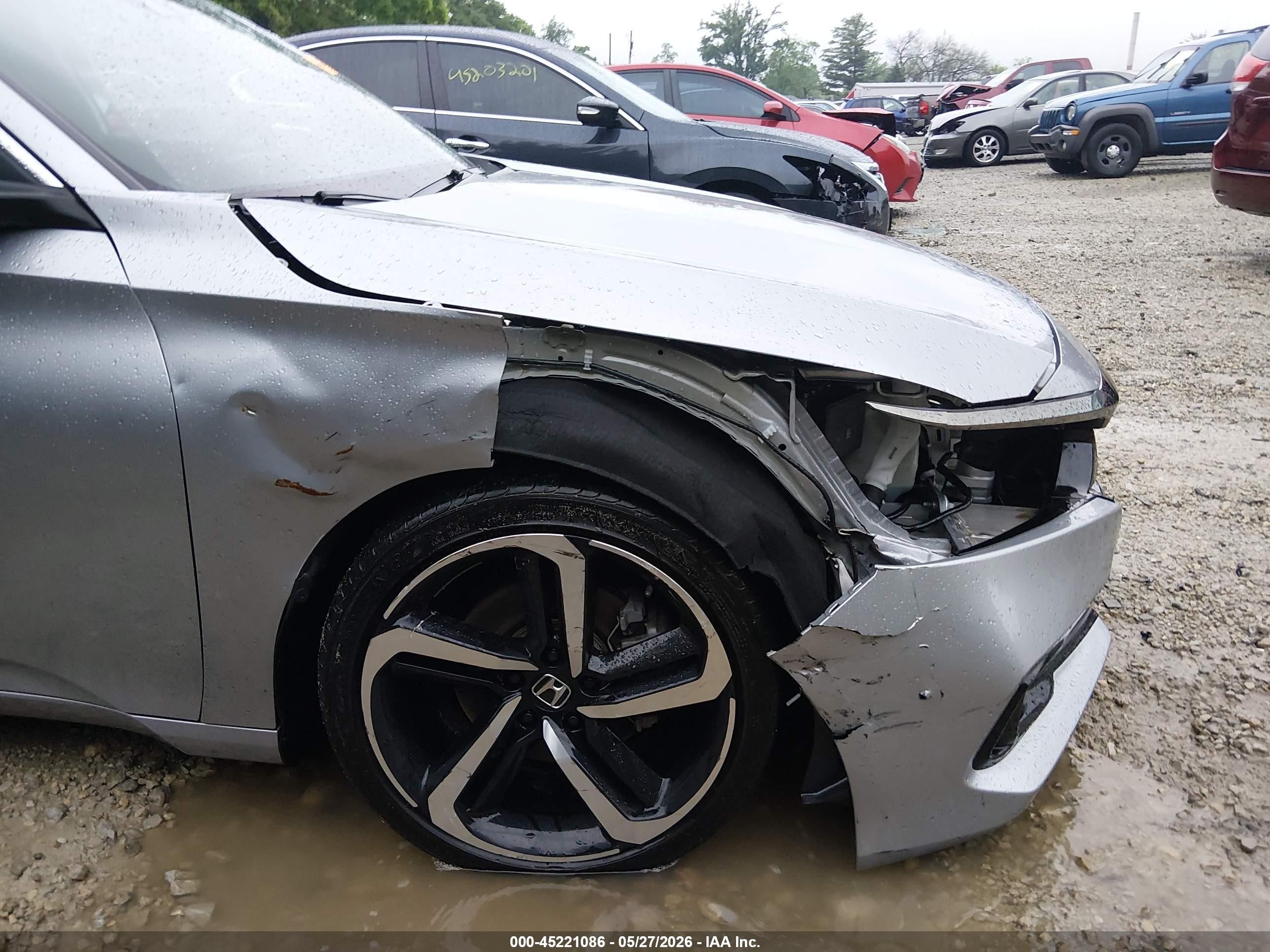 2022 Honda Accord Sport 2.0t Silver vin: 1HGCV2F31NA019784