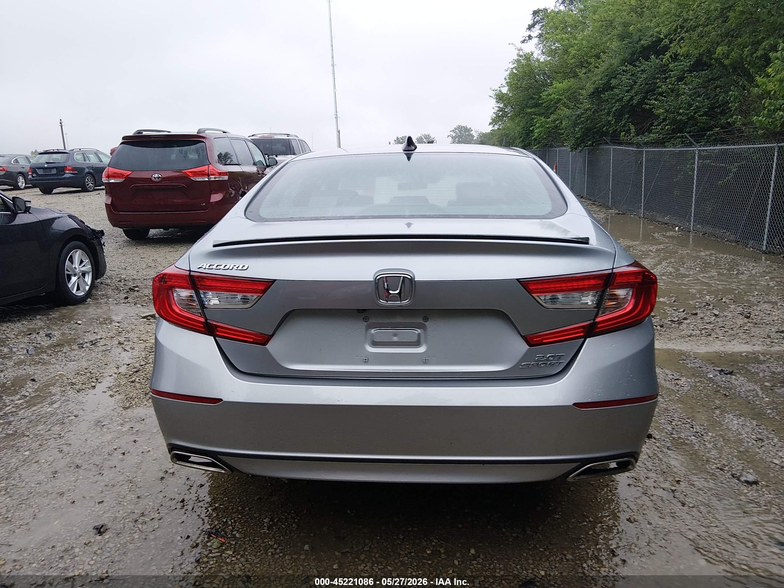 2022 Honda Accord Sport 2.0t Silver vin: 1HGCV2F31NA019784