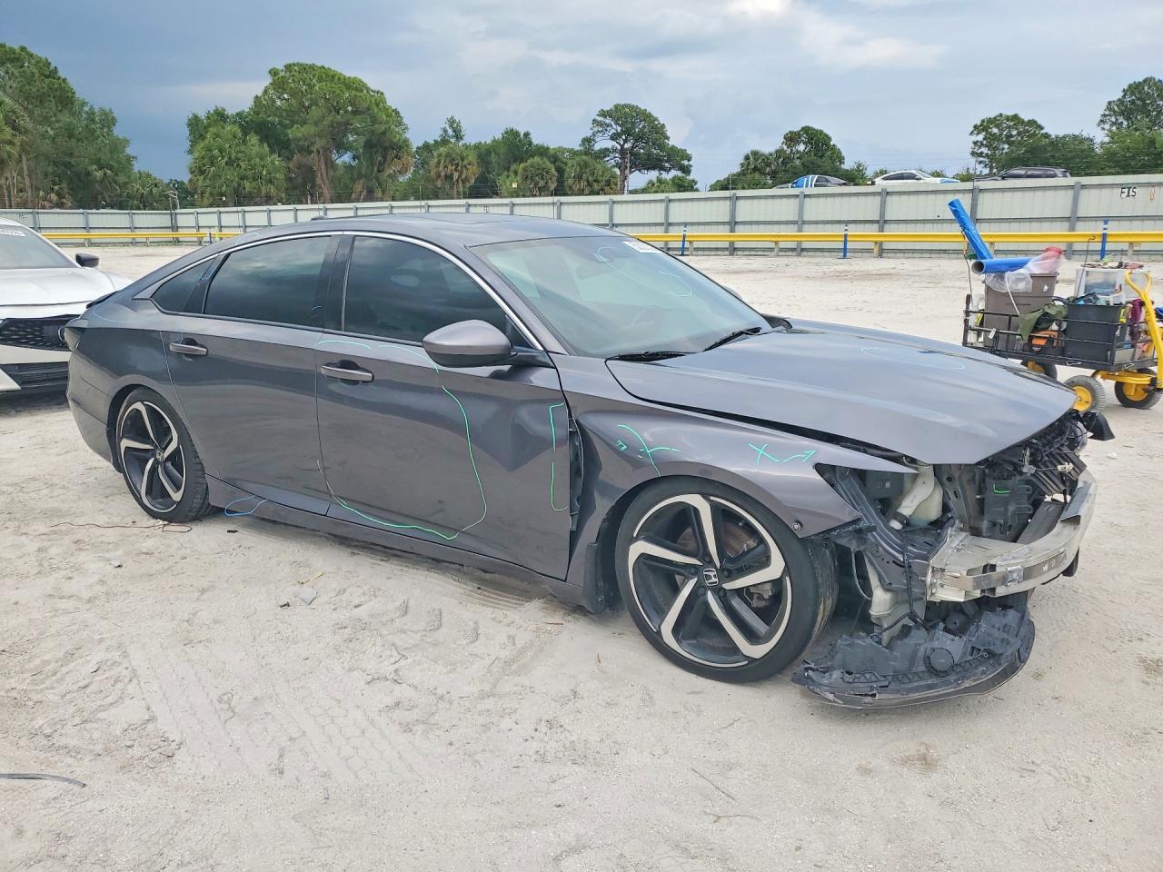 2020 Honda Accord Sport Gray vin: 1HGCV2F33LA019685