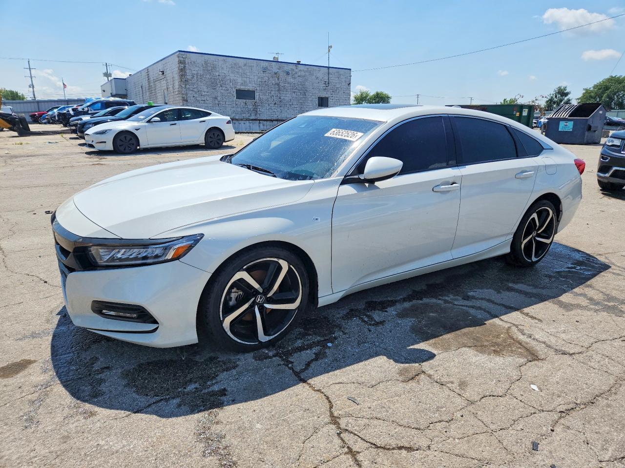 2018 Honda Accord Sport White vin: 1HGCV2F34JA023807