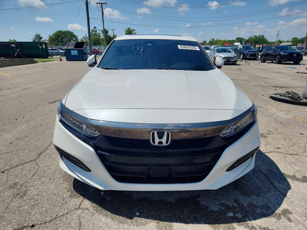 2018 Honda Accord Sport White vin: 1HGCV2F34JA023807