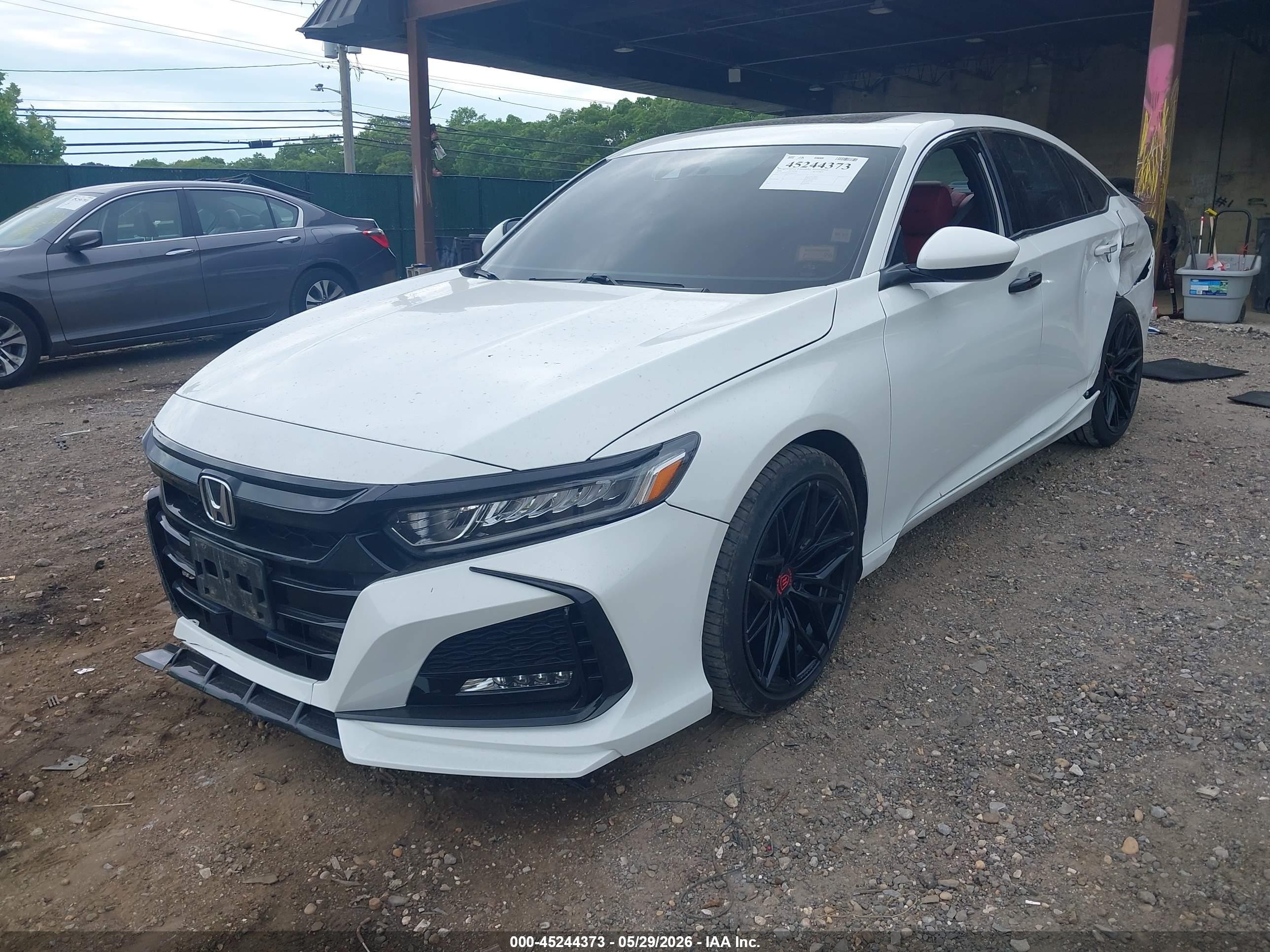 2020 Honda Accord Sport 2.0t White vin: 1HGCV2F34LA024913