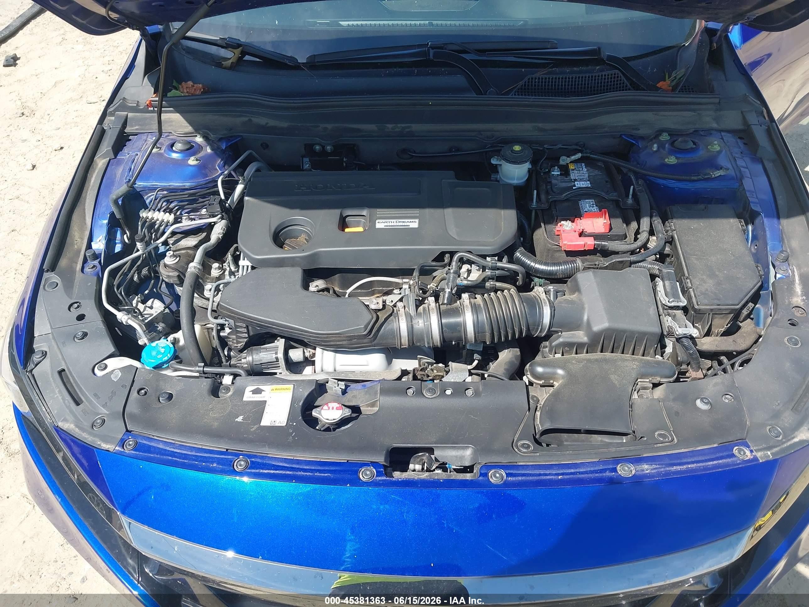 2019 Honda Accord Sport 2.0t Blue vin: 1HGCV2F35KA008668
