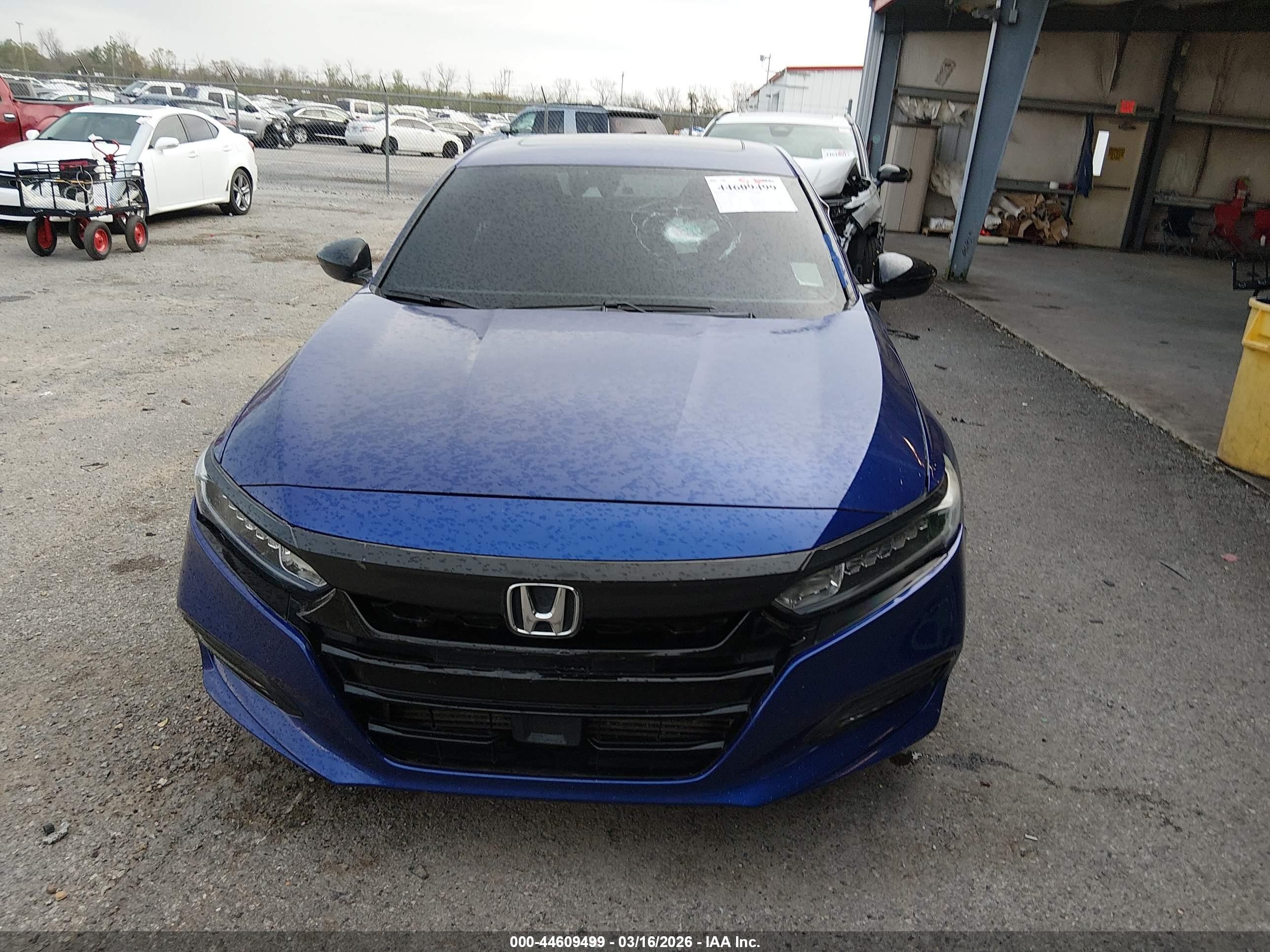 2018 Honda Accord Sport 2.0t Blue vin: 1HGCV2F36JA051558