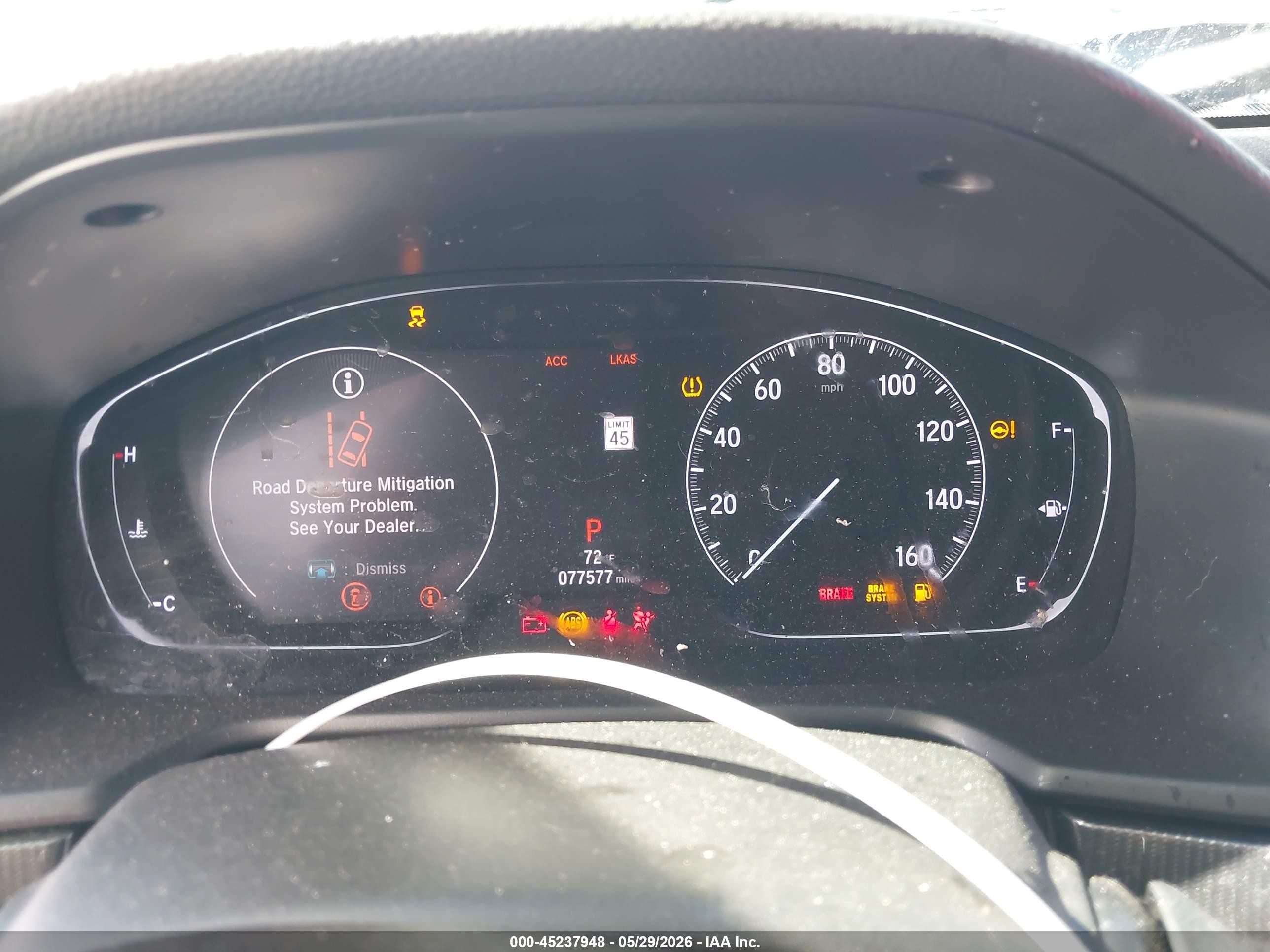 2019 Honda Accord Sport 2.0t Белый vin: 1HGCV2F38KA001424