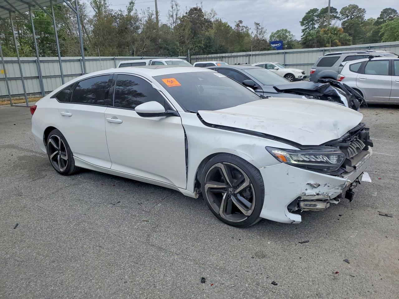 2020 Honda Accord Sport White vin: 1HGCV2F38LA024168