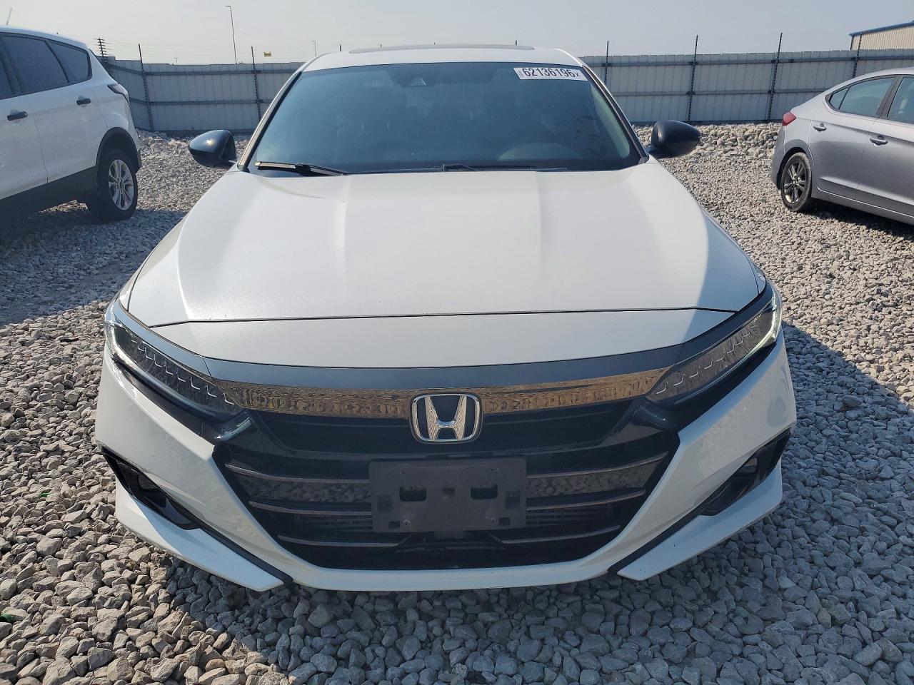 2022 Honda Accord Sport White vin: 1HGCV2F38NA005977