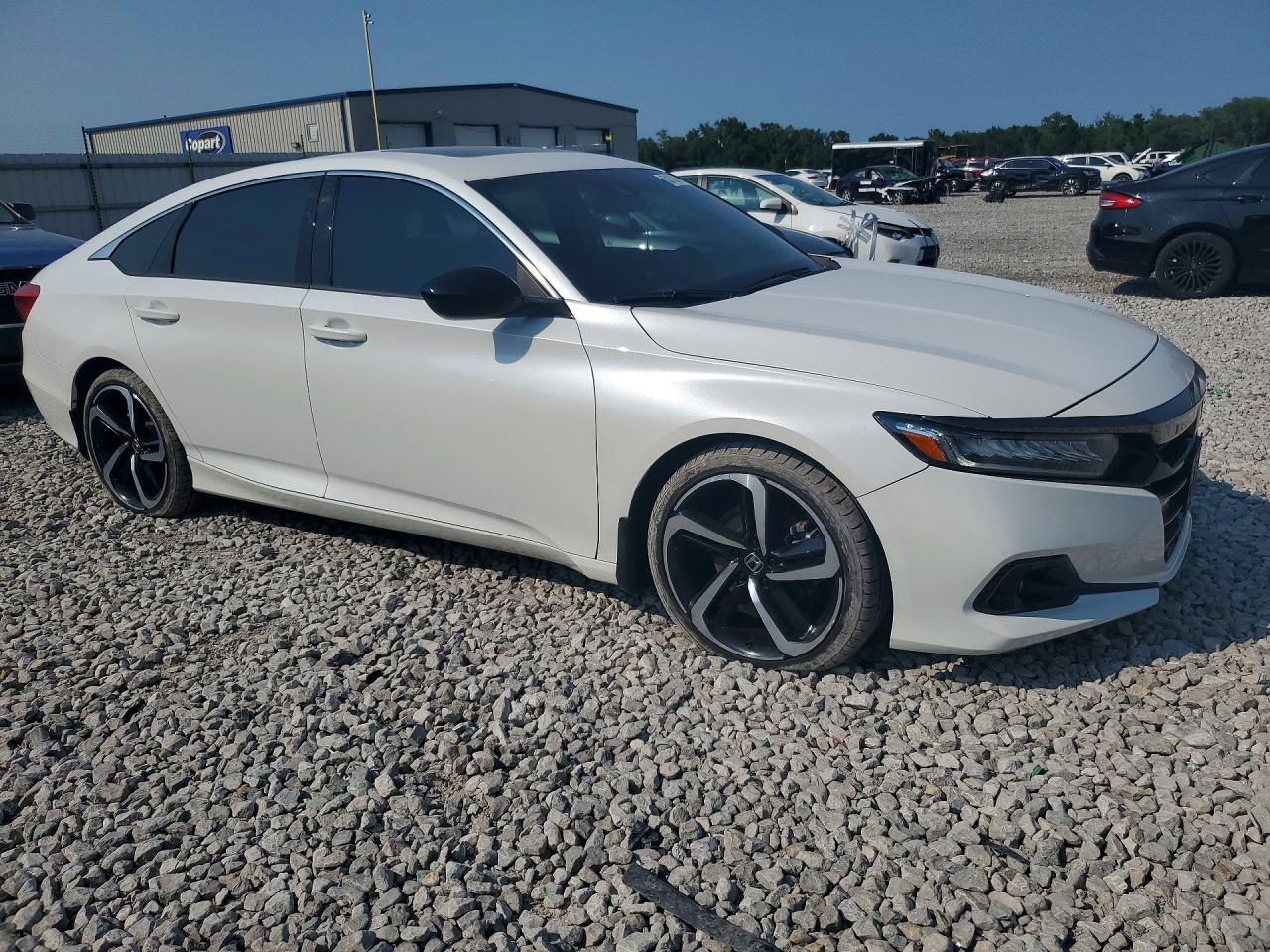 2022 Honda Accord Sport White vin: 1HGCV2F38NA005977