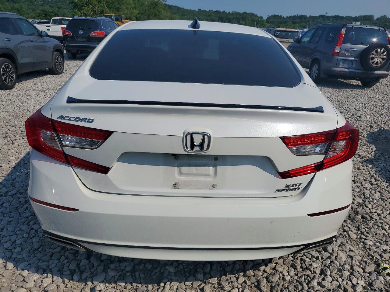 2022 Honda Accord Sport White vin: 1HGCV2F38NA005977