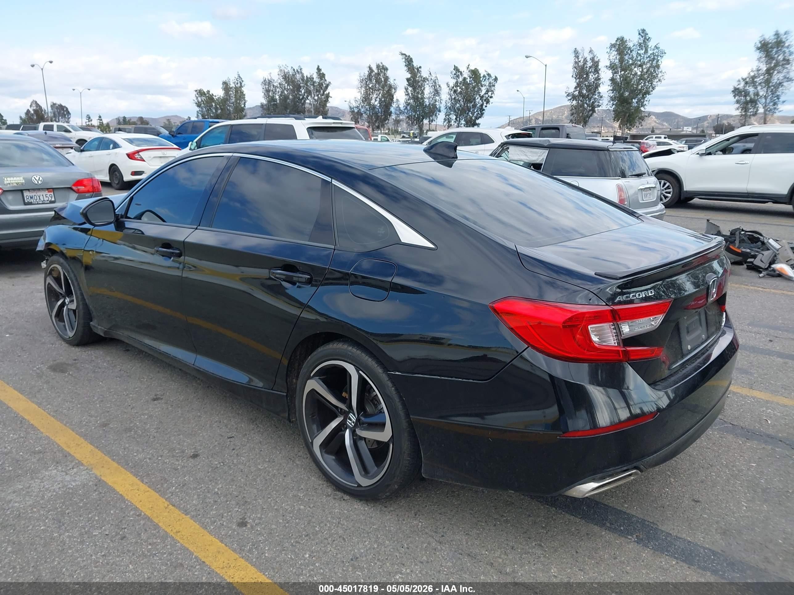 2019 Honda Accord Sport 2.0t Black vin: 1HGCV2F3XKA021822