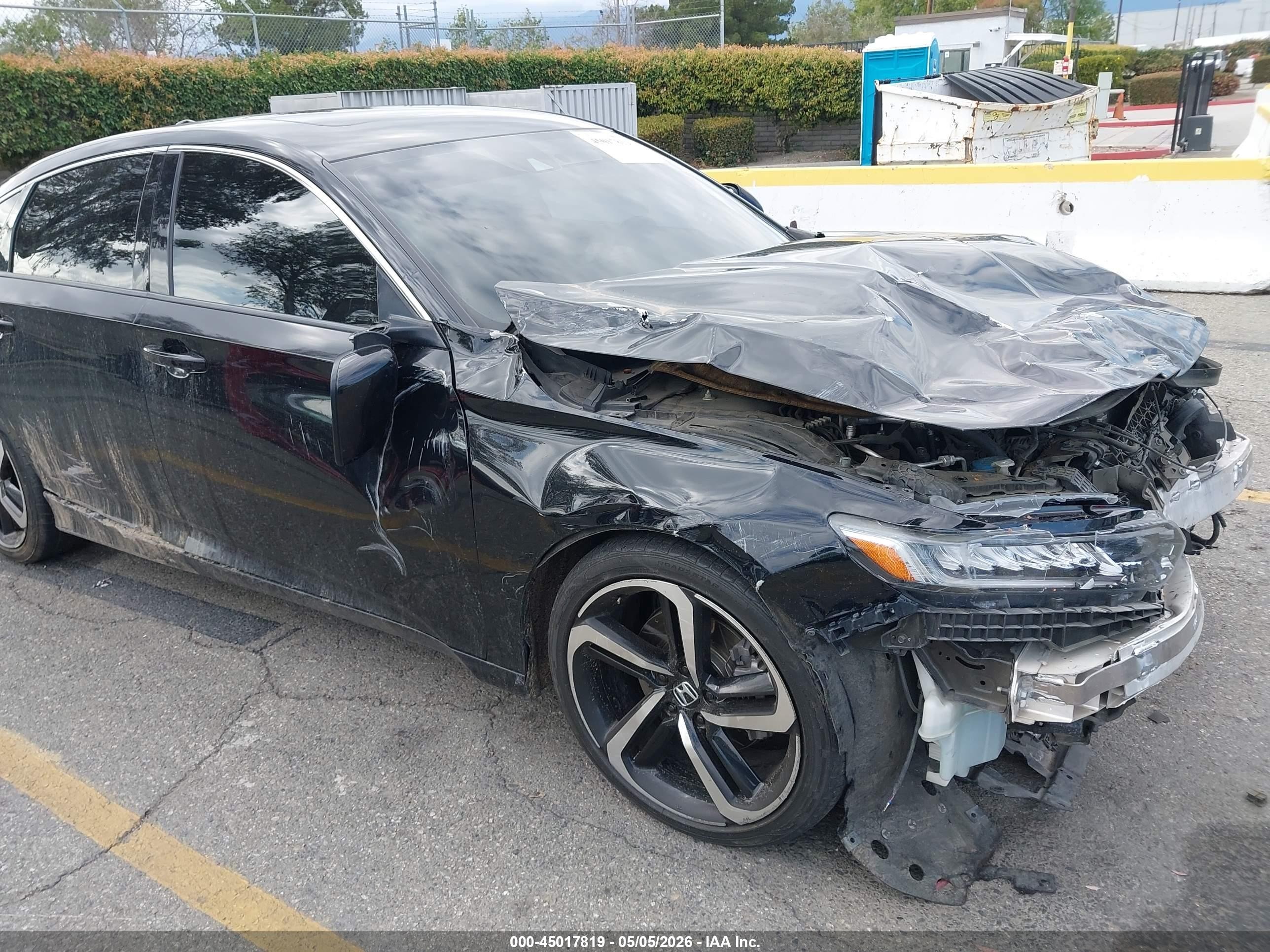 2019 Honda Accord Sport 2.0t Black vin: 1HGCV2F3XKA021822