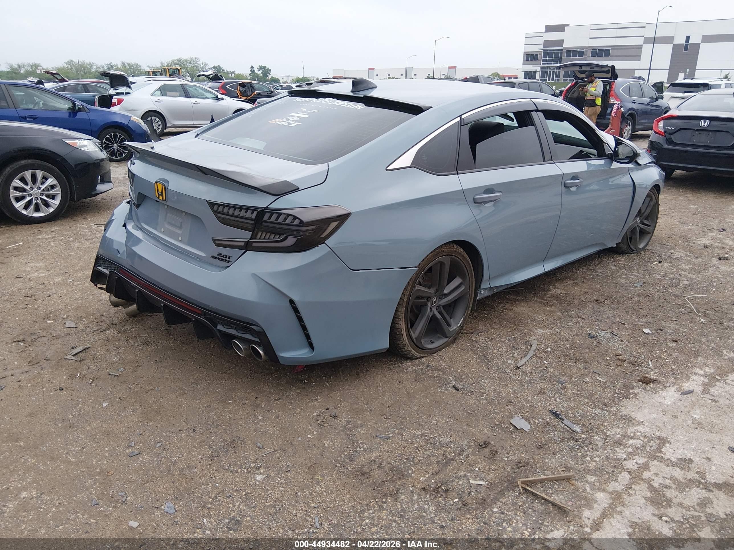 2022 Honda Accord Sport 2.0t Blue vin: 1HGCV2F3XNA022814