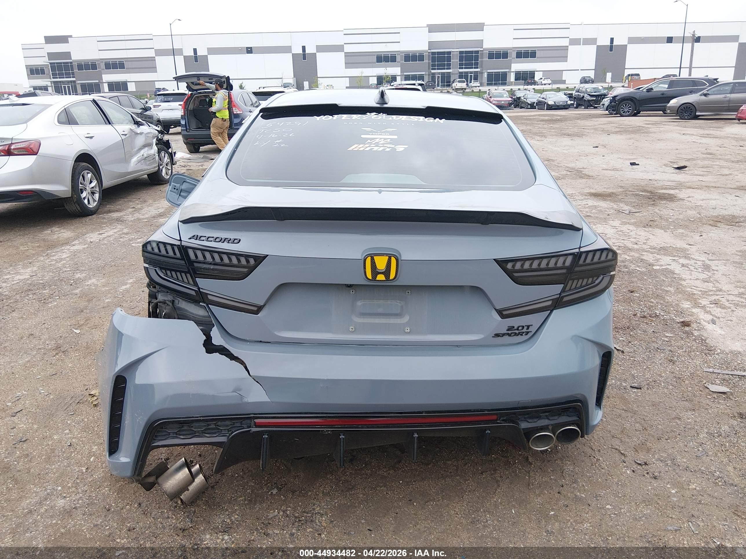 2022 Honda Accord Sport 2.0t Blue vin: 1HGCV2F3XNA022814