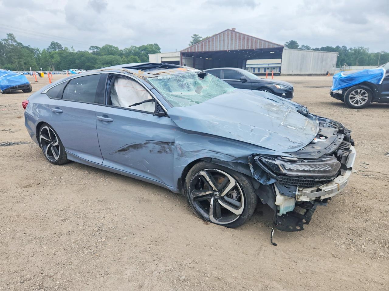 2022 Honda Accord Sport Gray vin: 1HGCV2F3XNA023509