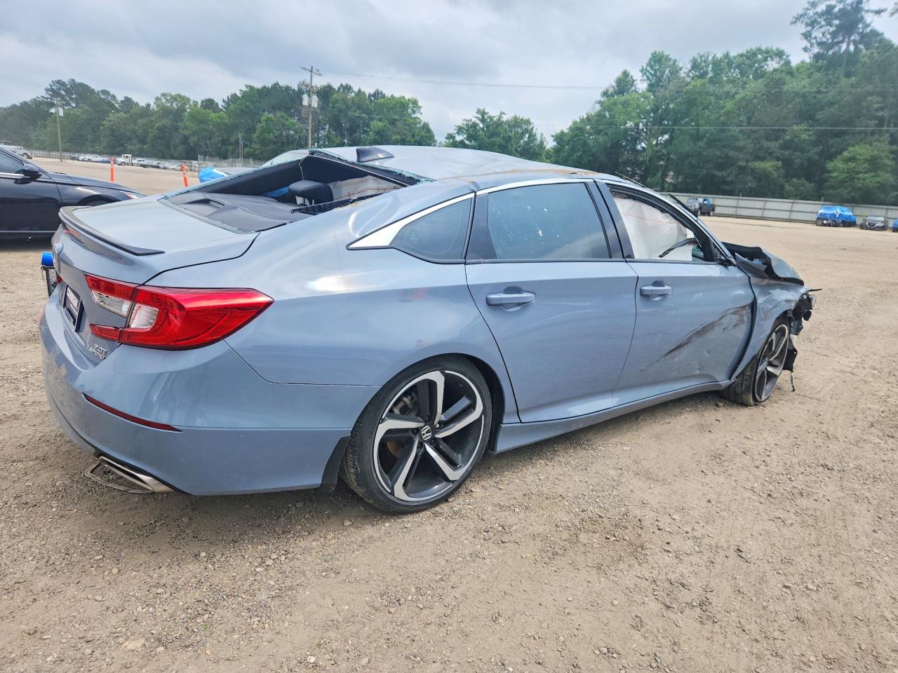 2022 Honda Accord Sport Gray vin: 1HGCV2F3XNA023509
