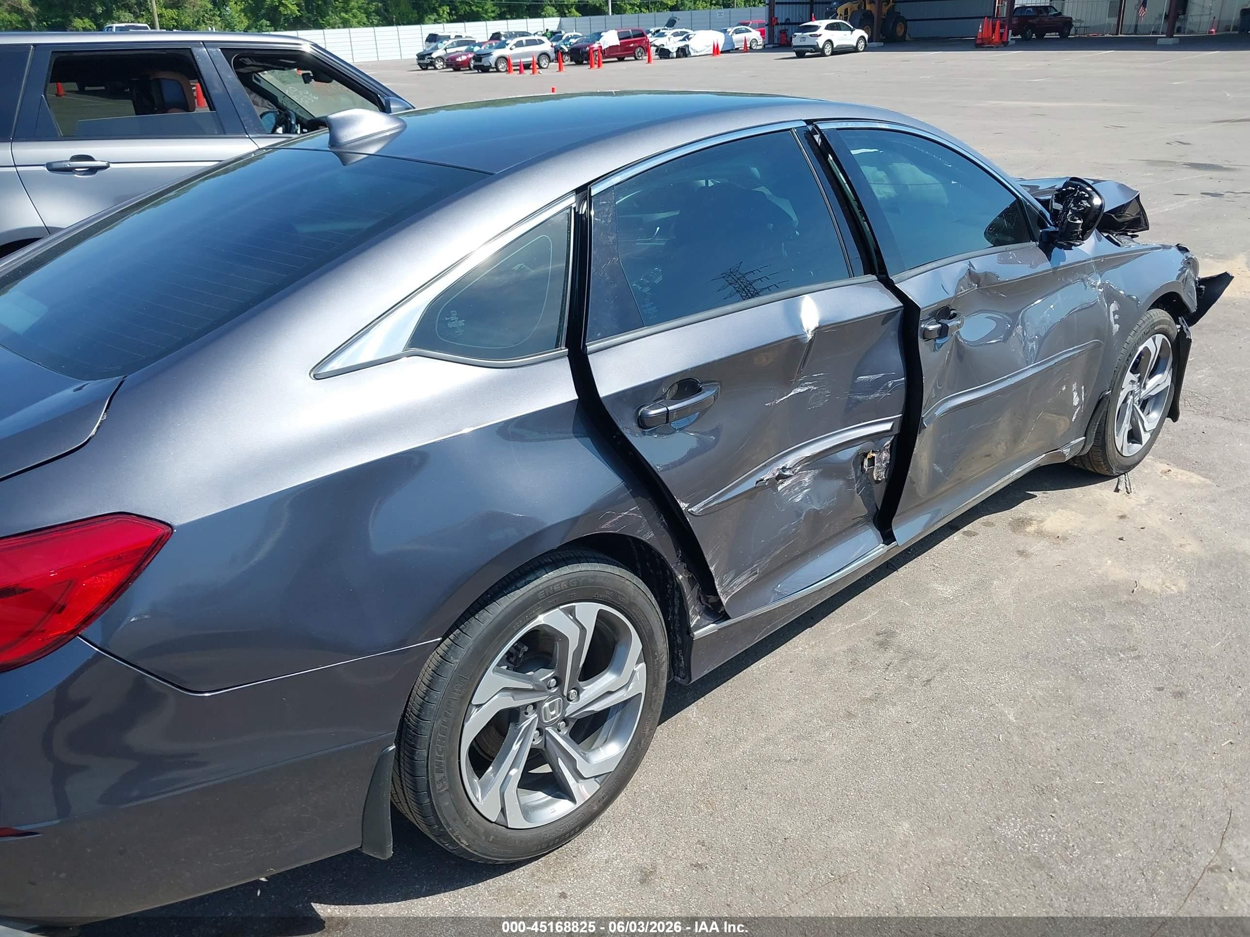 2020 Honda Accord Ex-l 2.0t Gray vin: 1HGCV2F54LA004839