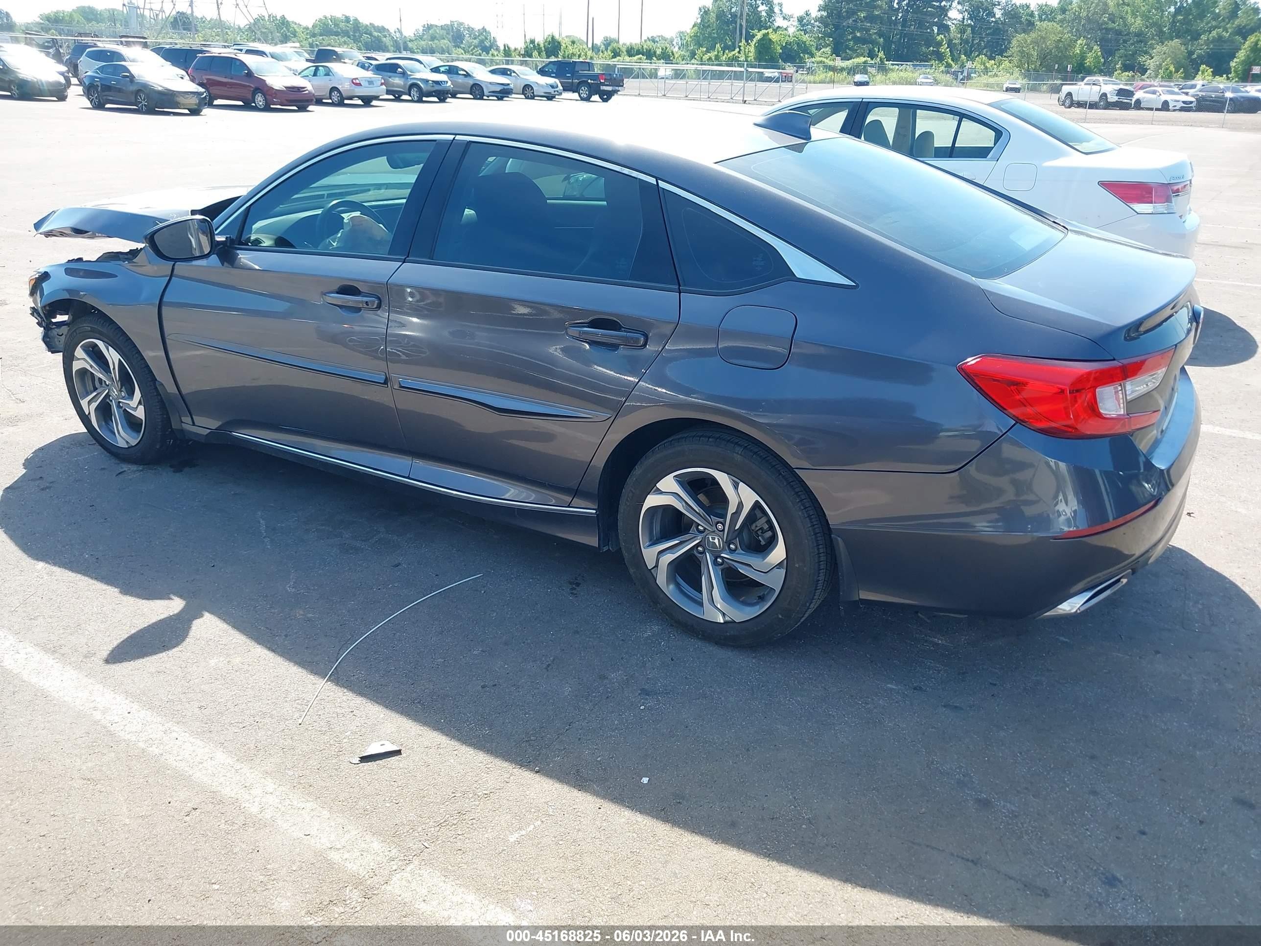 2020 Honda Accord Ex-l 2.0t Gray vin: 1HGCV2F54LA004839
