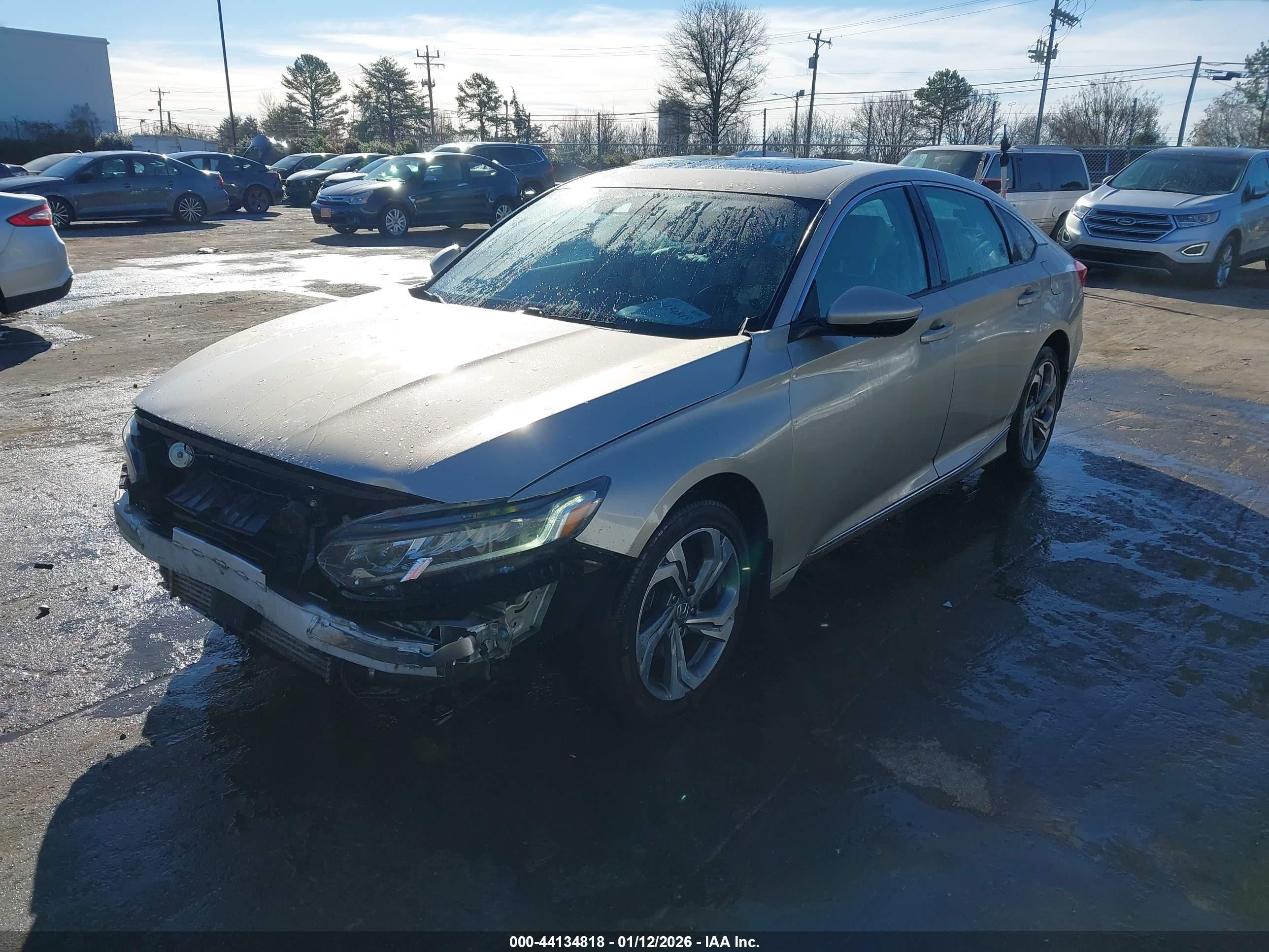 2018 Honda Accord Ex-l 2.0t Бежевый vin: 1HGCV2F68JA040121