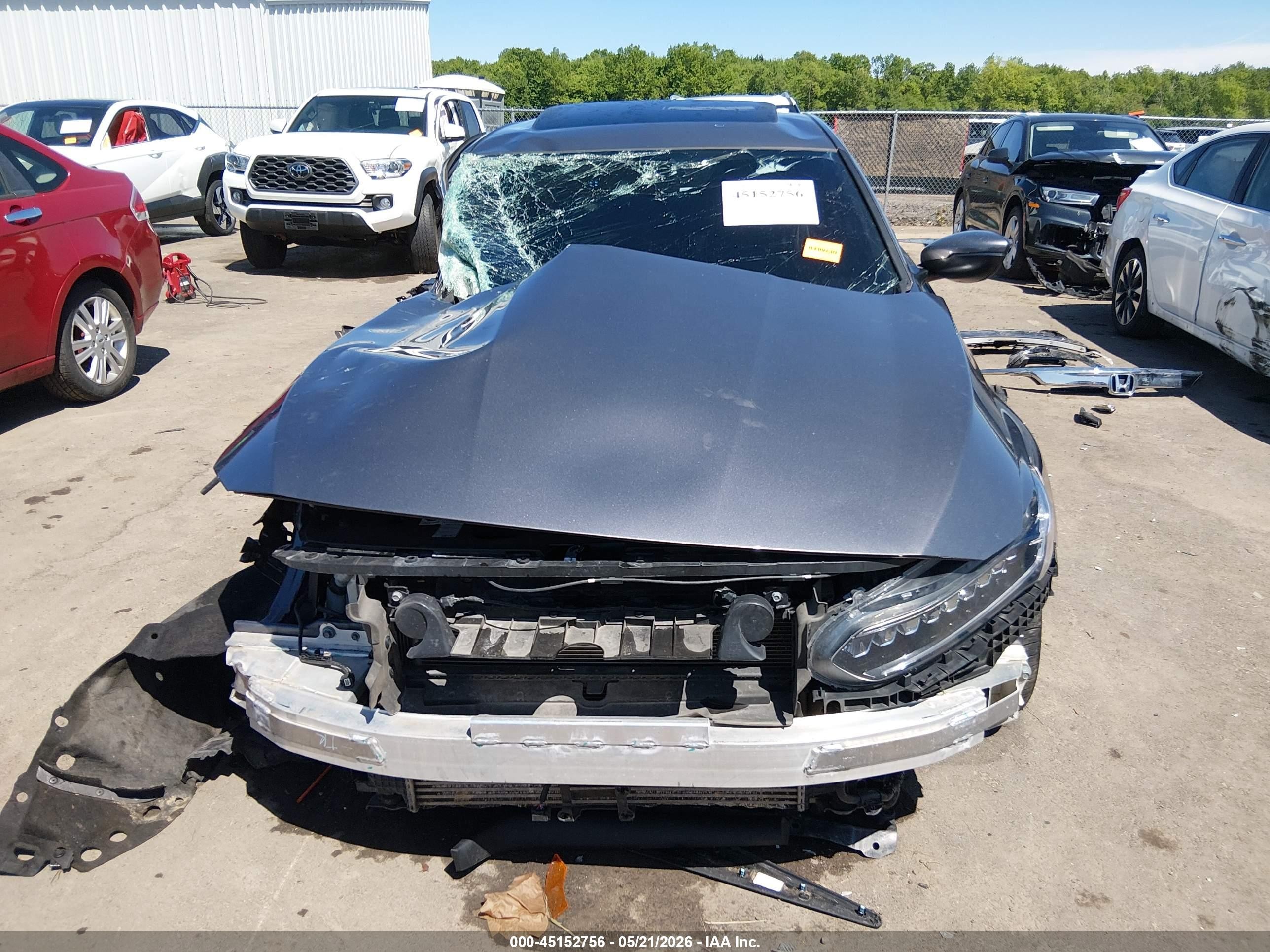 2018 Honda Accord Touring 2.0t Gray vin: 1HGCV2F90JA035294