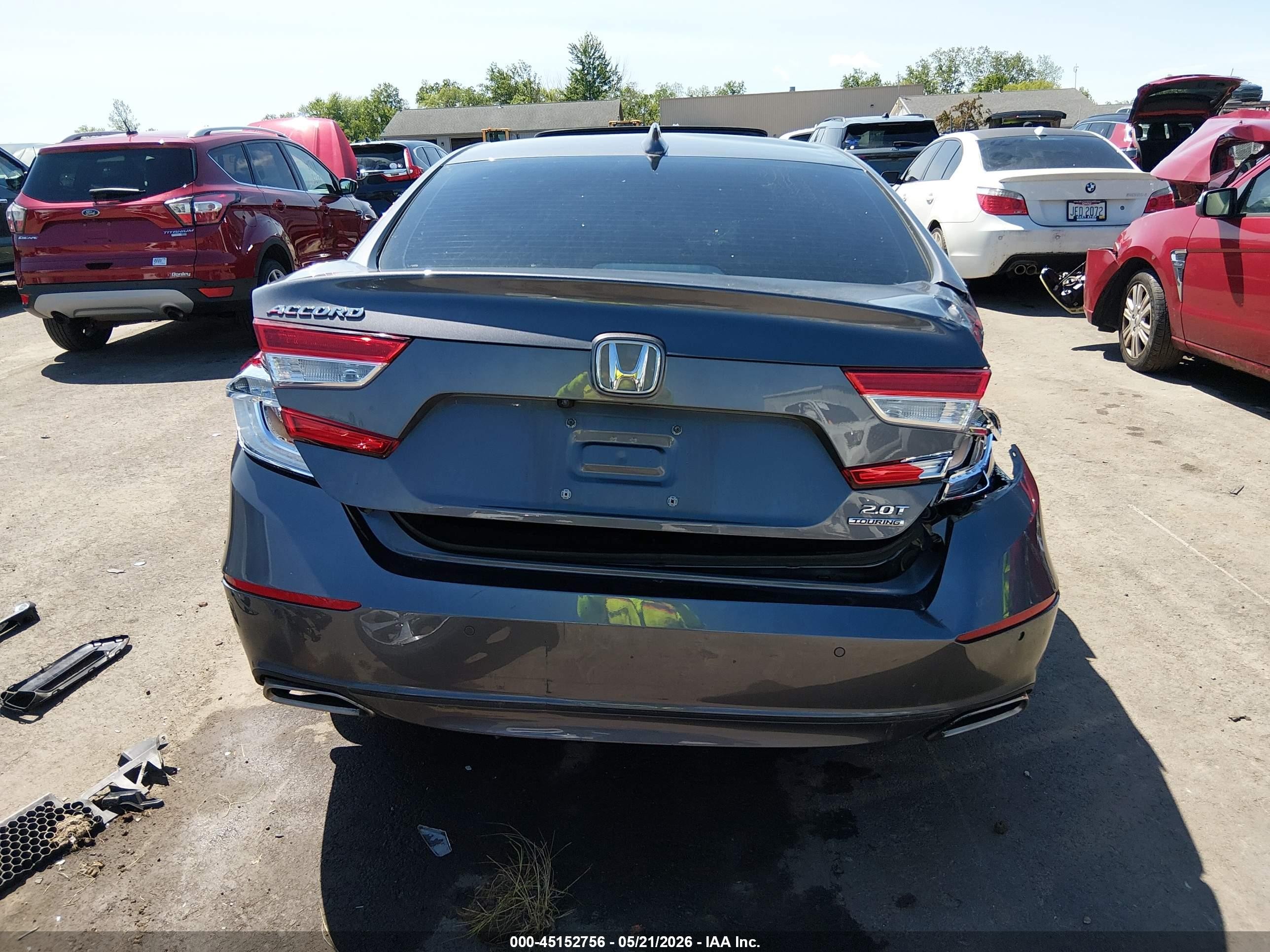 2018 Honda Accord Touring 2.0t Gray vin: 1HGCV2F90JA035294