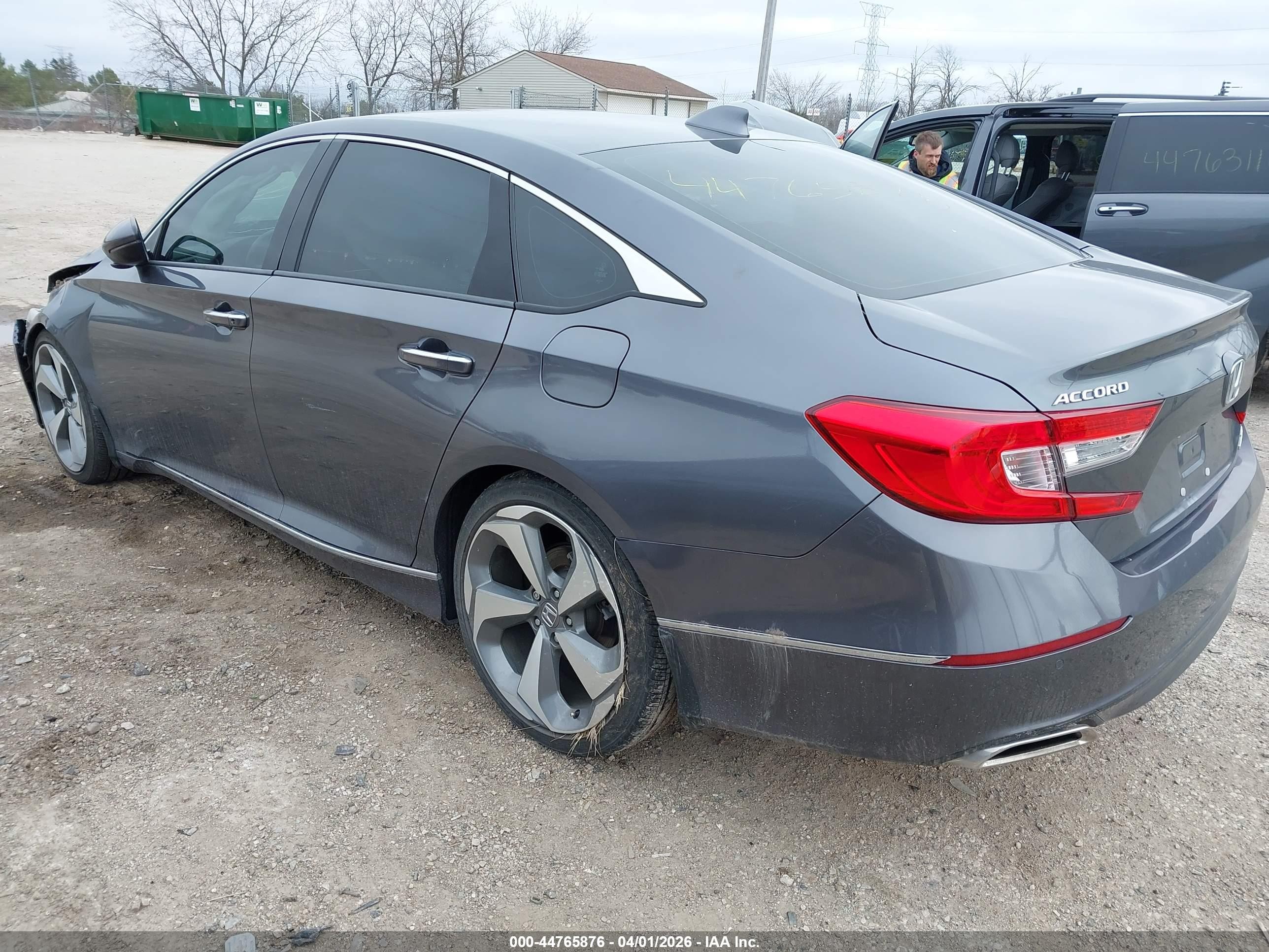 2020 Honda Accord Touring Gray vin: 1HGCV2F91LA021374