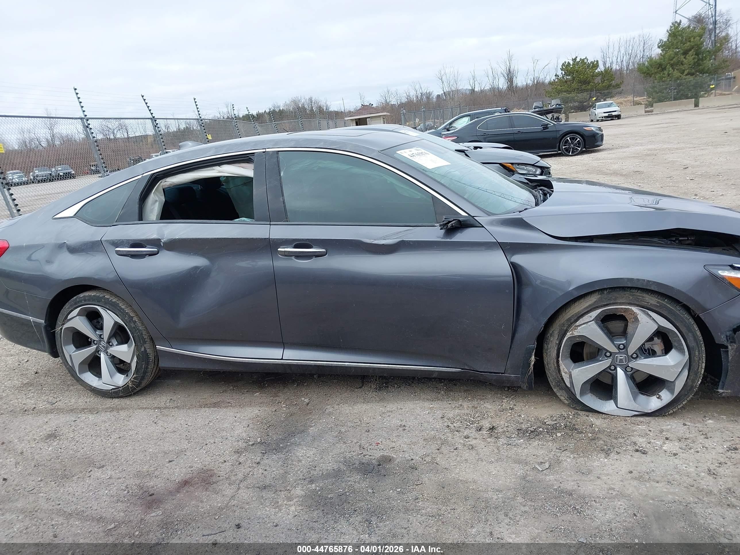 2020 Honda Accord Touring Gray vin: 1HGCV2F91LA021374