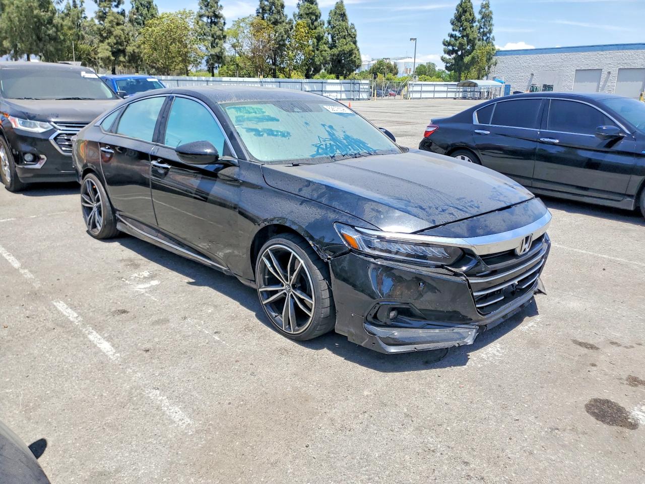 2021 Honda Accord Touring Black vin: 1HGCV2F91MA010733