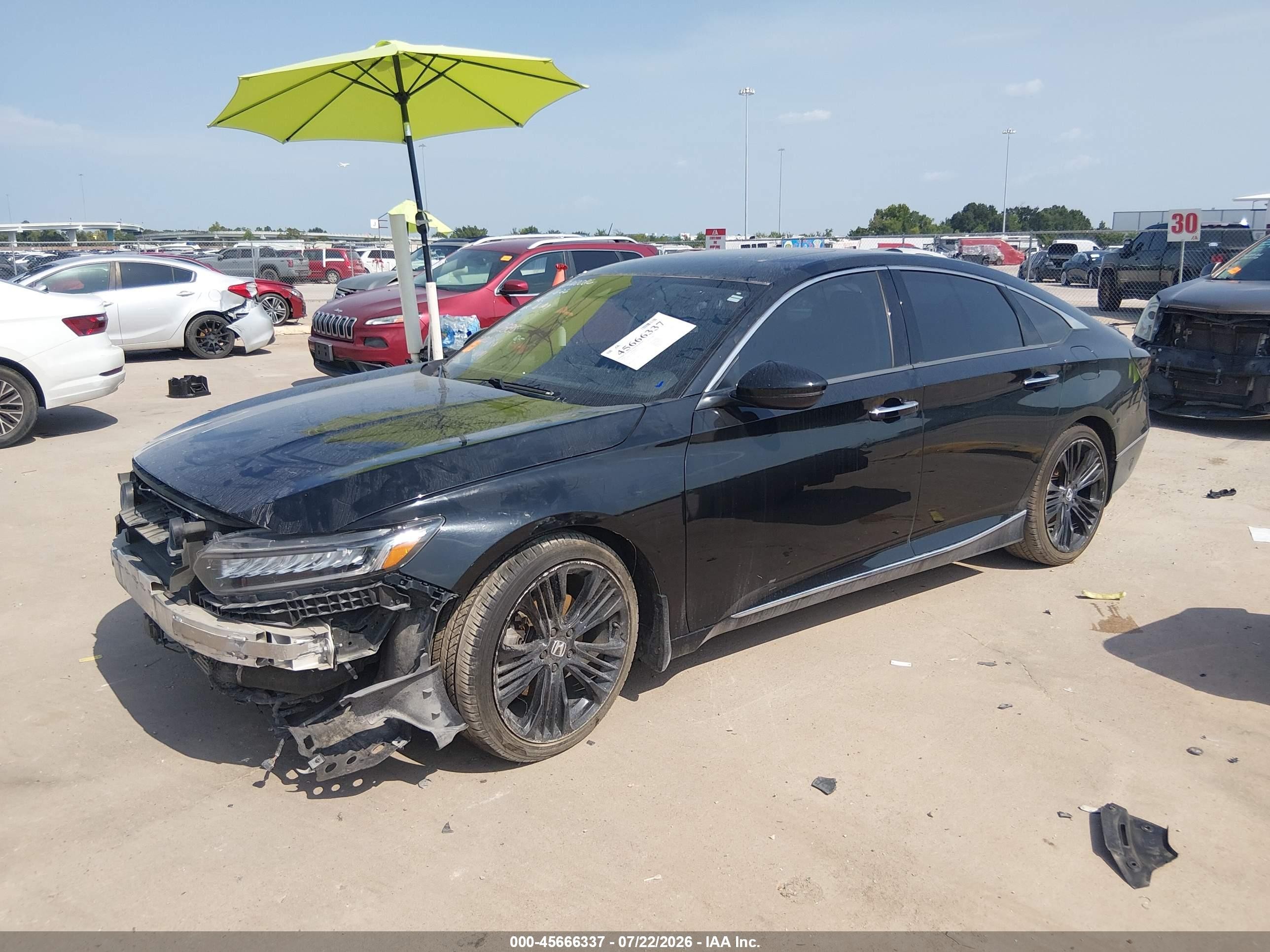 2018 Honda Accord Touring 2.0t Black vin: 1HGCV2F93JA043177
