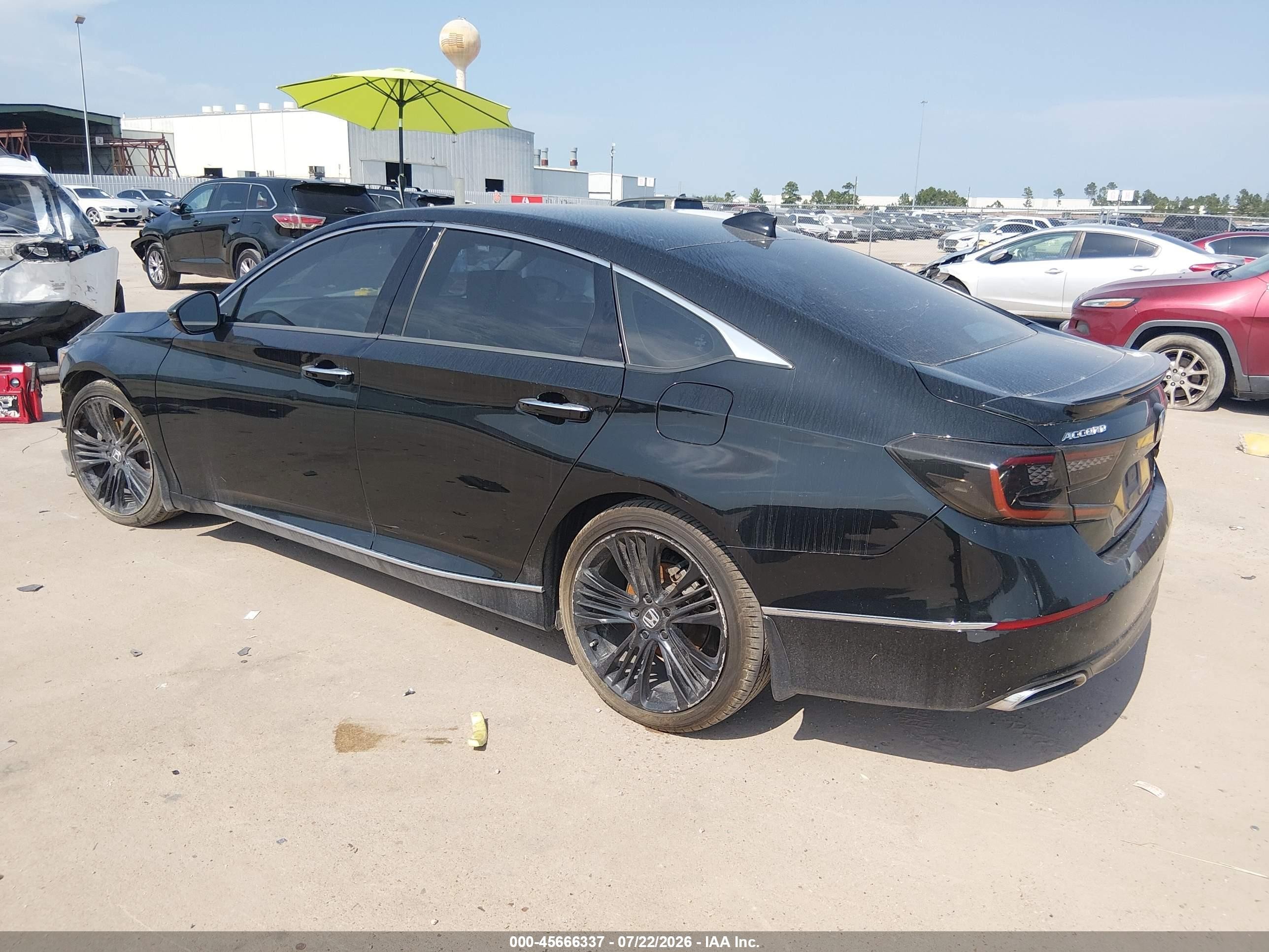 2018 Honda Accord Touring 2.0t Black vin: 1HGCV2F93JA043177