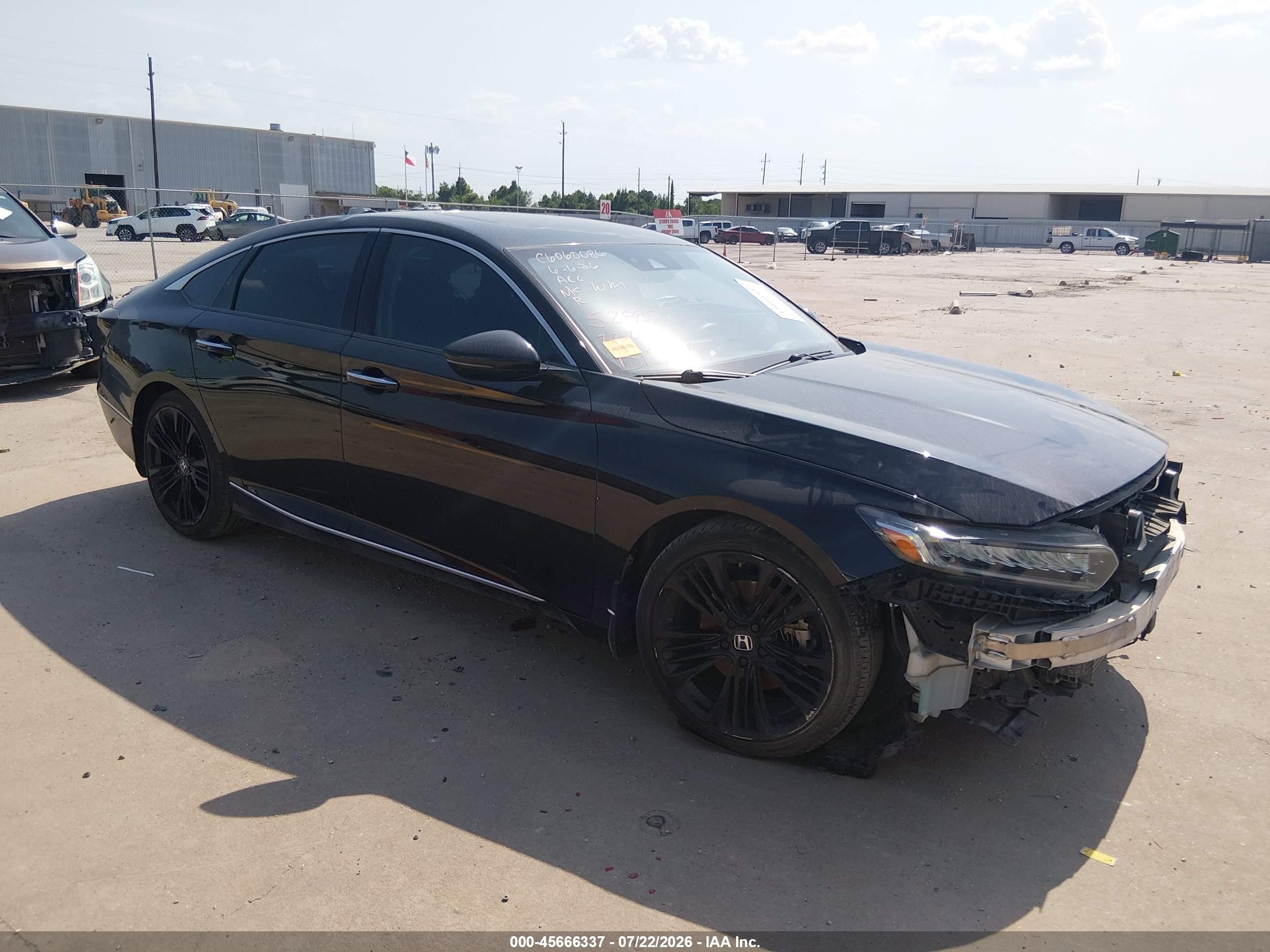 2018 Honda Accord Touring 2.0t Черный vin: 1HGCV2F93JA043177
