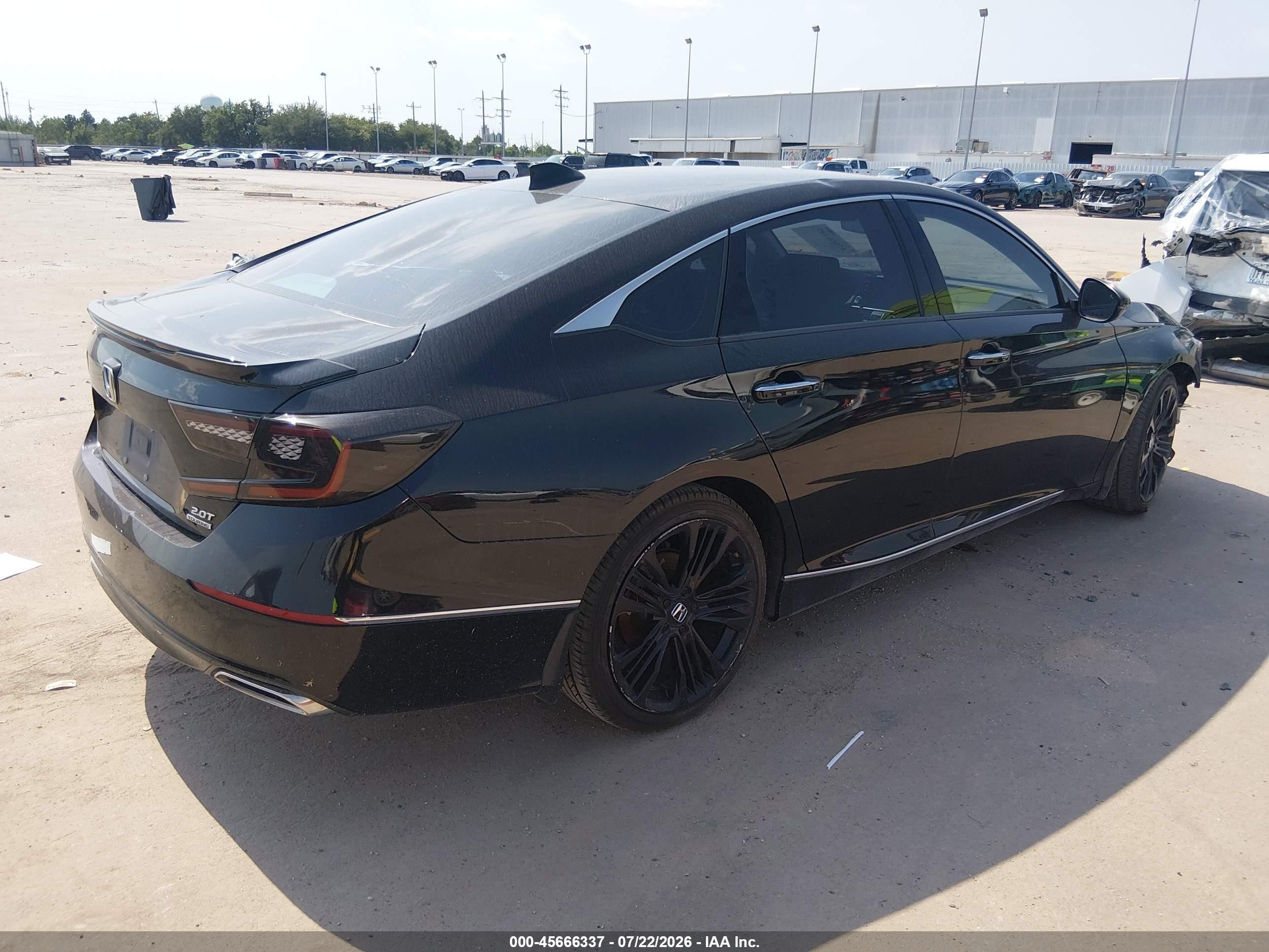 2018 Honda Accord Touring 2.0t Black vin: 1HGCV2F93JA043177