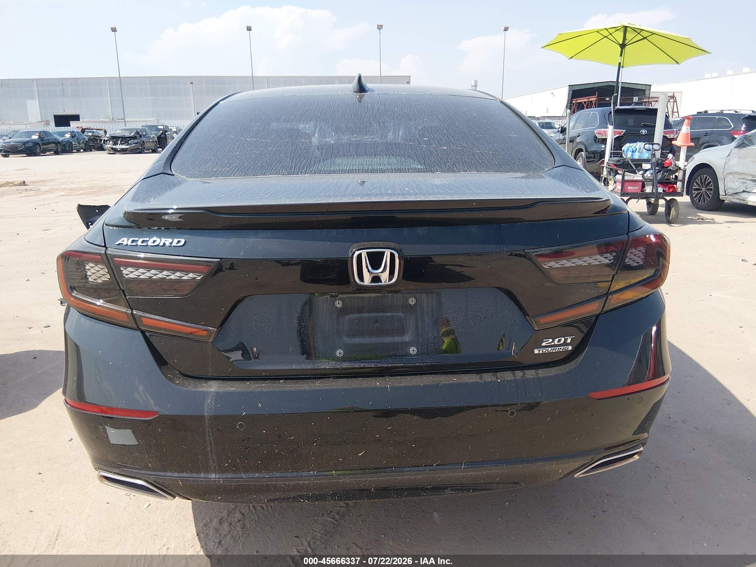 2018 Honda Accord Touring 2.0t Black vin: 1HGCV2F93JA043177