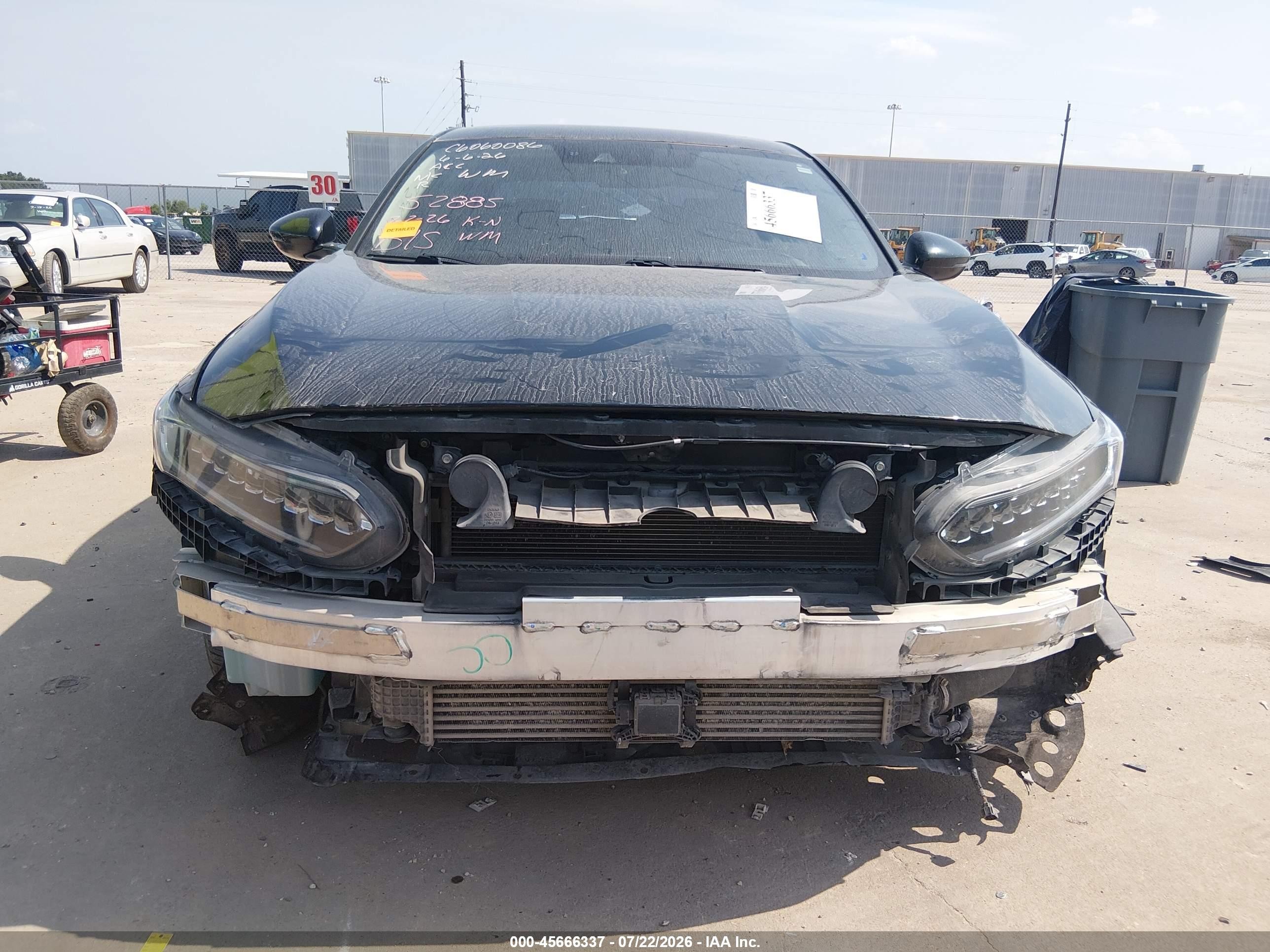 2018 Honda Accord Touring 2.0t Black vin: 1HGCV2F93JA043177