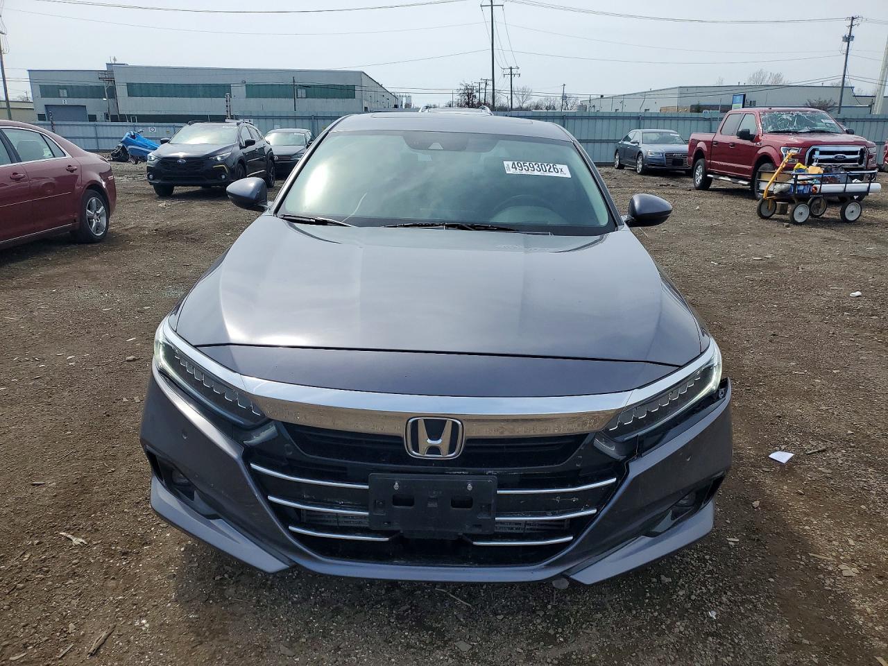 2021 Honda Accord Touring Gray vin: 1HGCV2F93MA018459