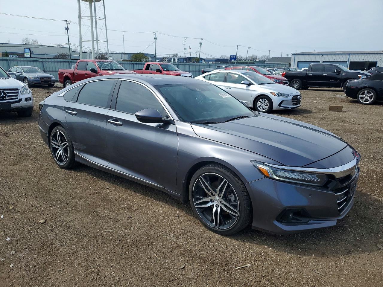 2021 Honda Accord Touring Gray vin: 1HGCV2F93MA018459