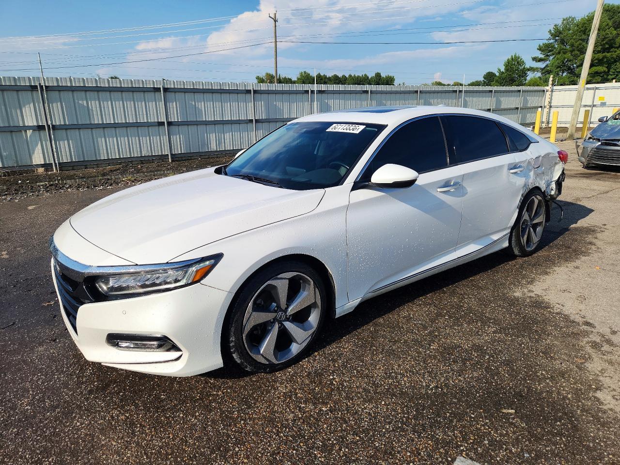 2020 Honda Accord Touring White vin: 1HGCV2F94LA017156