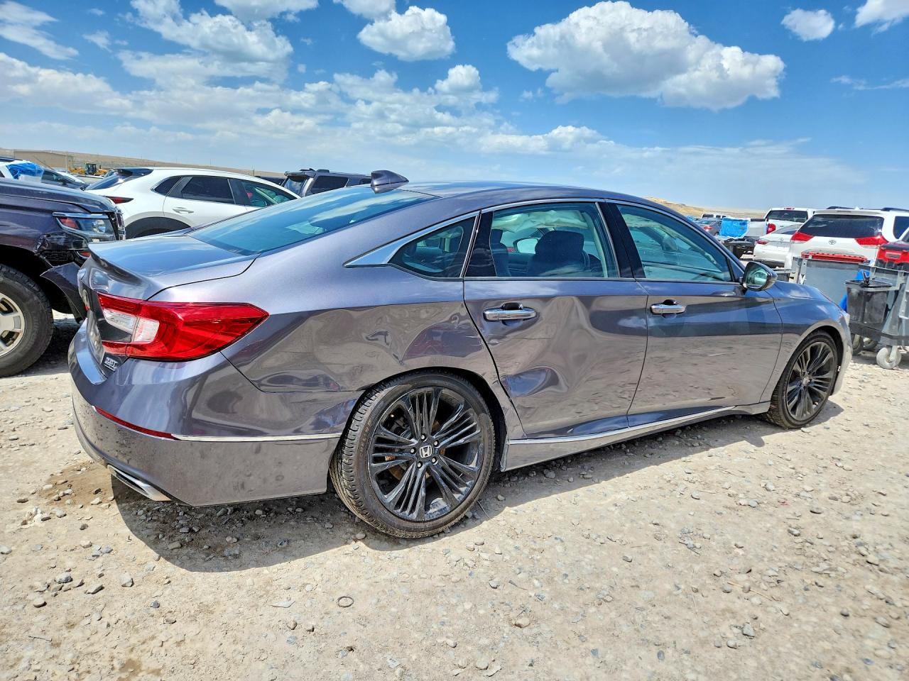 2018 Honda Accord Touring Gray vin: 1HGCV2F98JA004293