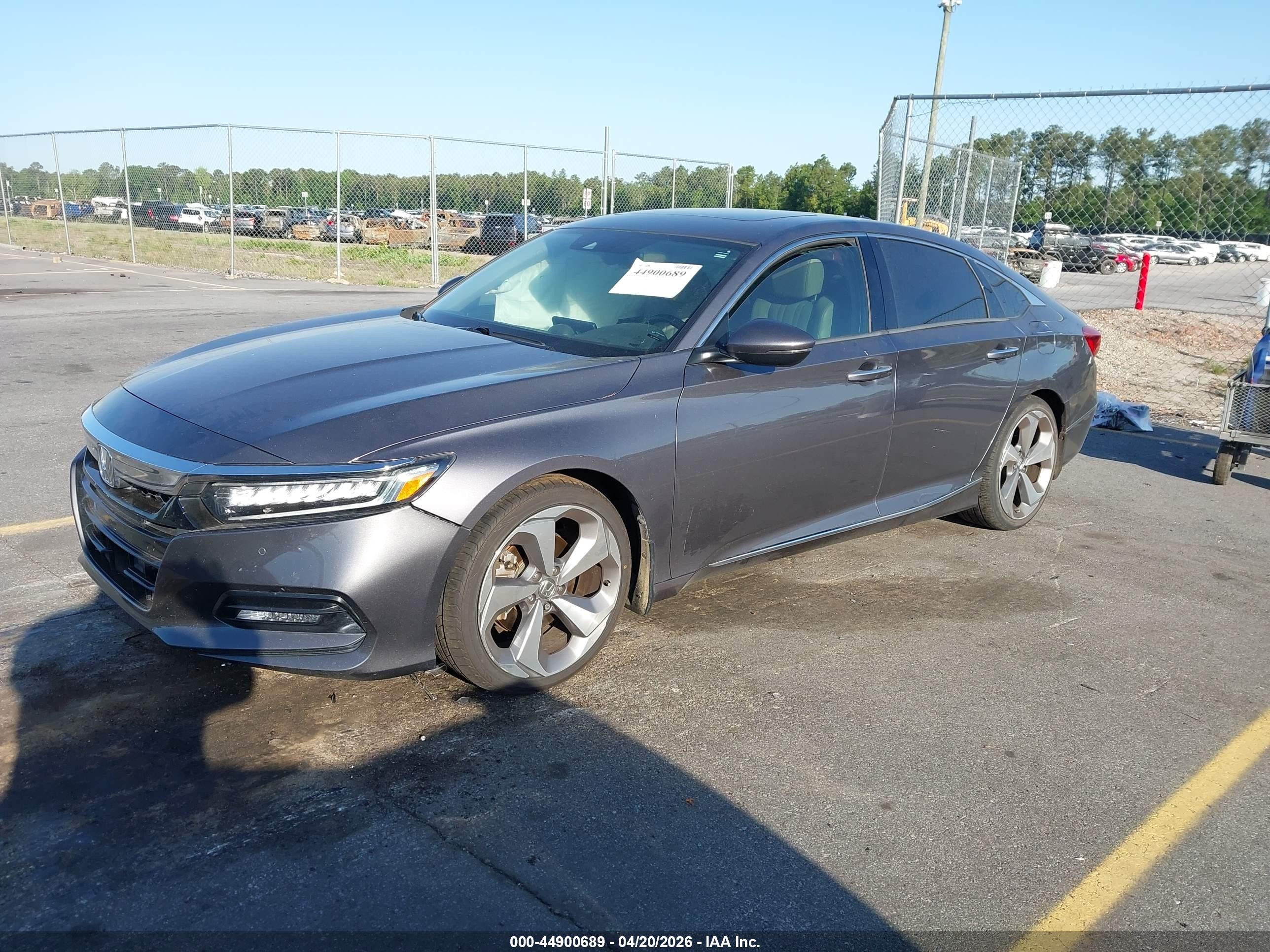 2018 Honda Accord Touring 2.0t Gray vin: 1HGCV2F9XJA021158