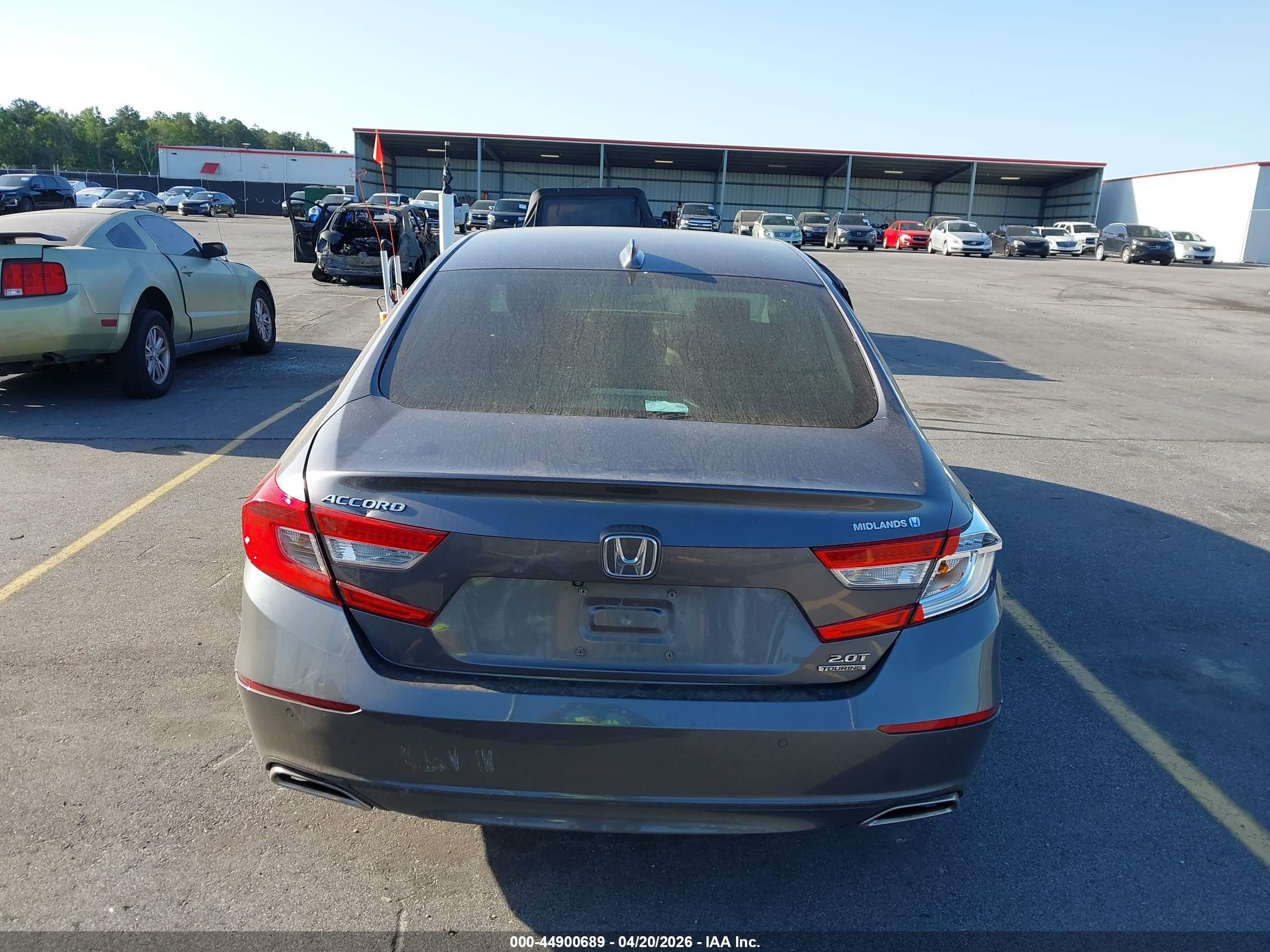 2018 Honda Accord Touring 2.0t Gray vin: 1HGCV2F9XJA021158