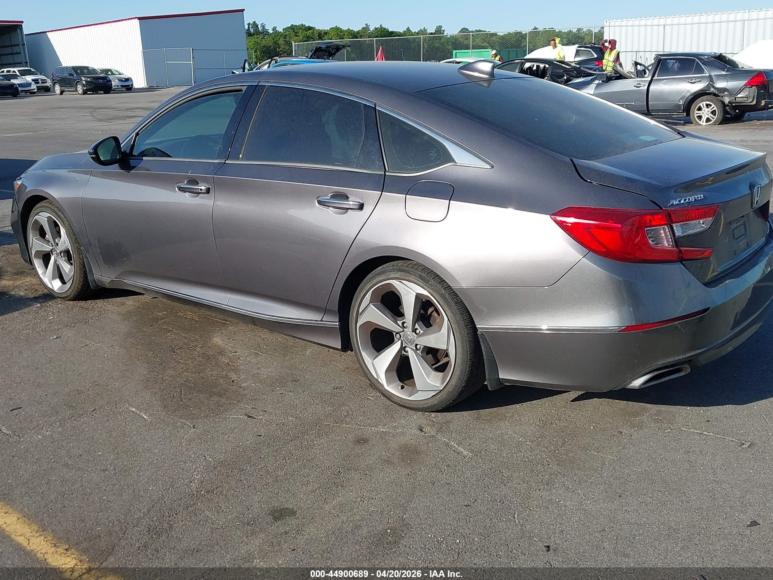 2018 Honda Accord Touring 2.0t Gray vin: 1HGCV2F9XJA021158