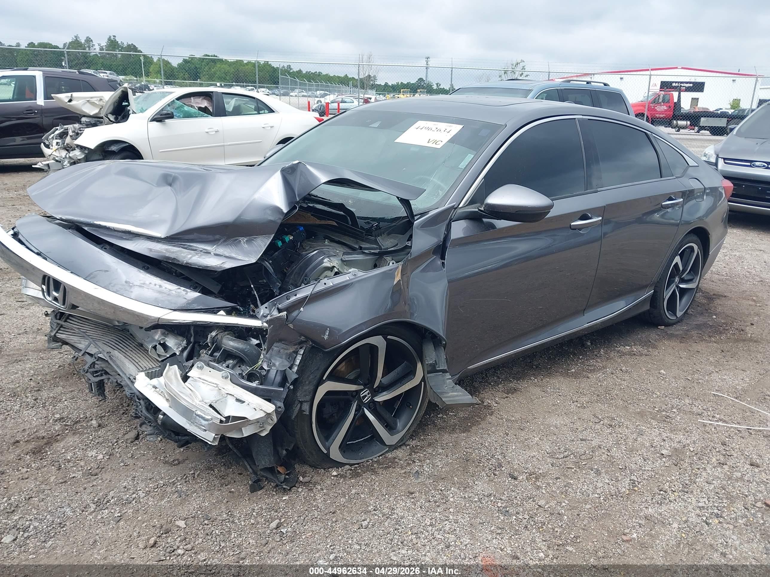 2018 Honda Accord Touring 2.0t Серый vin: 1HGCV2F9XJA028921