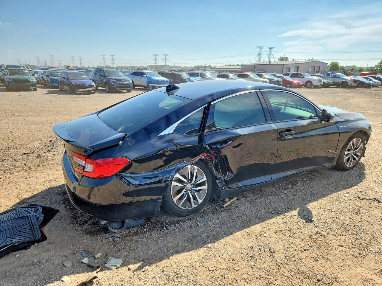 2020 Honda Accord Hybrid Black vin: 1HGCV3F14LA000406